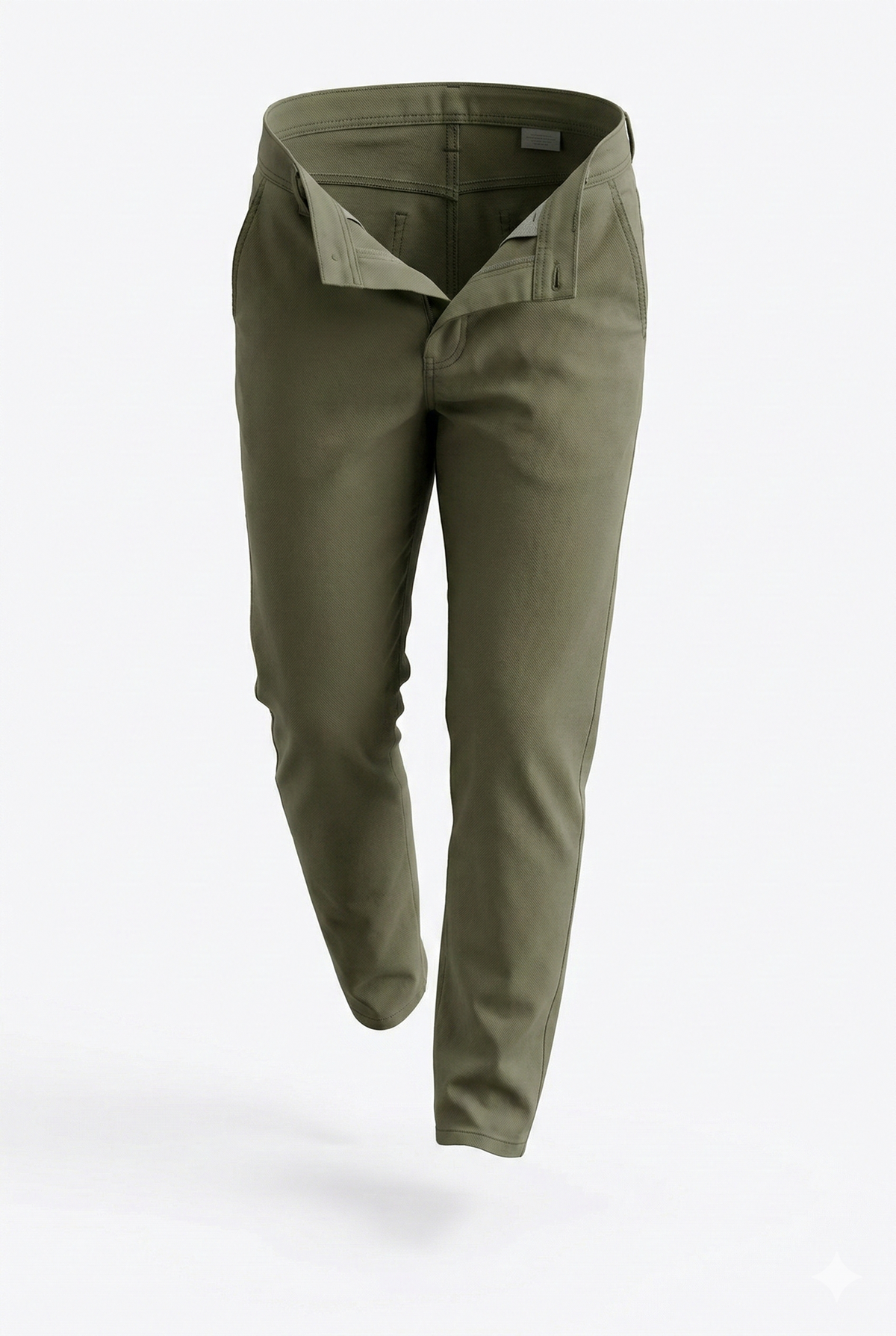 Khaki Chino Plain Pants