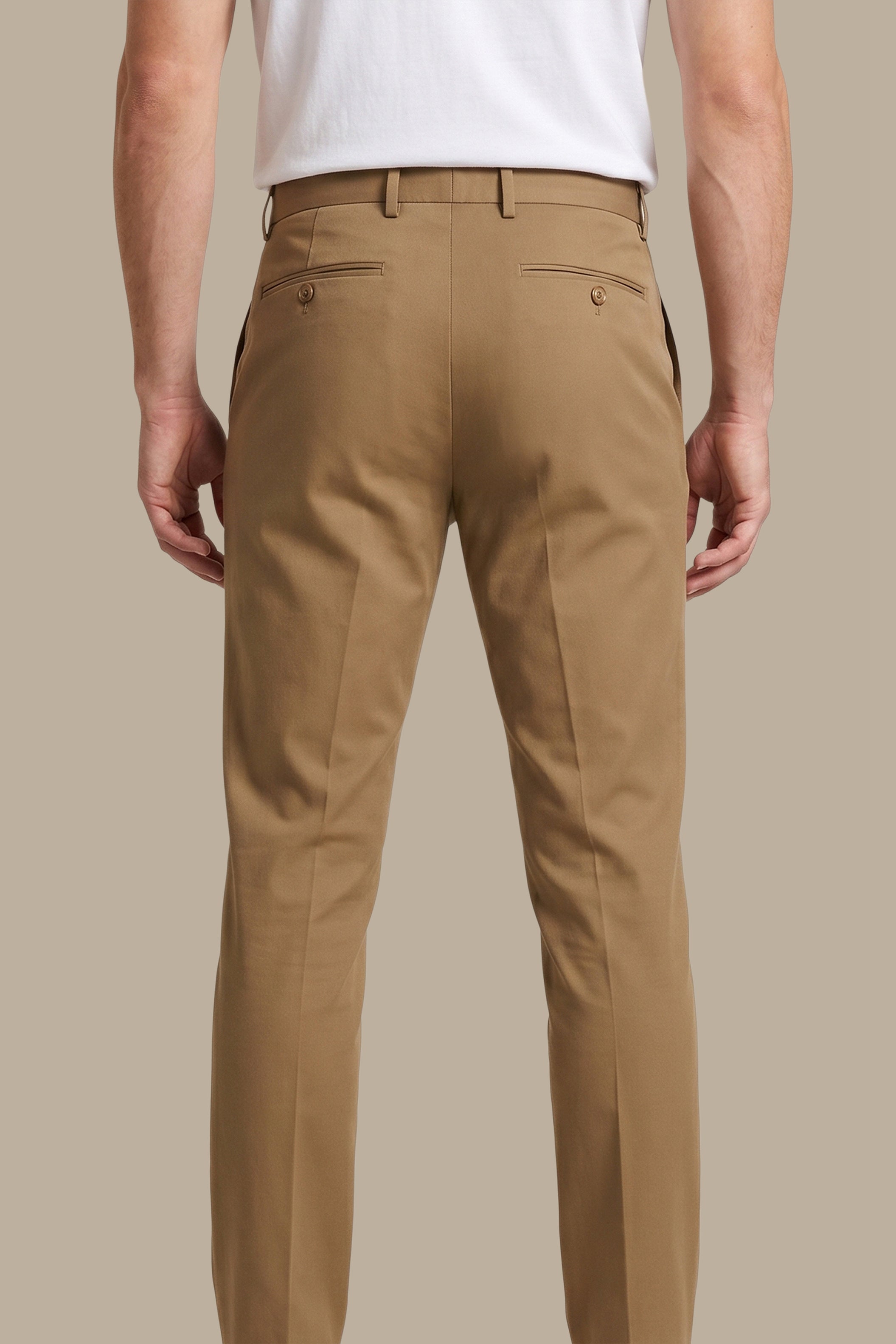 Slim Fit Pants with Side Button