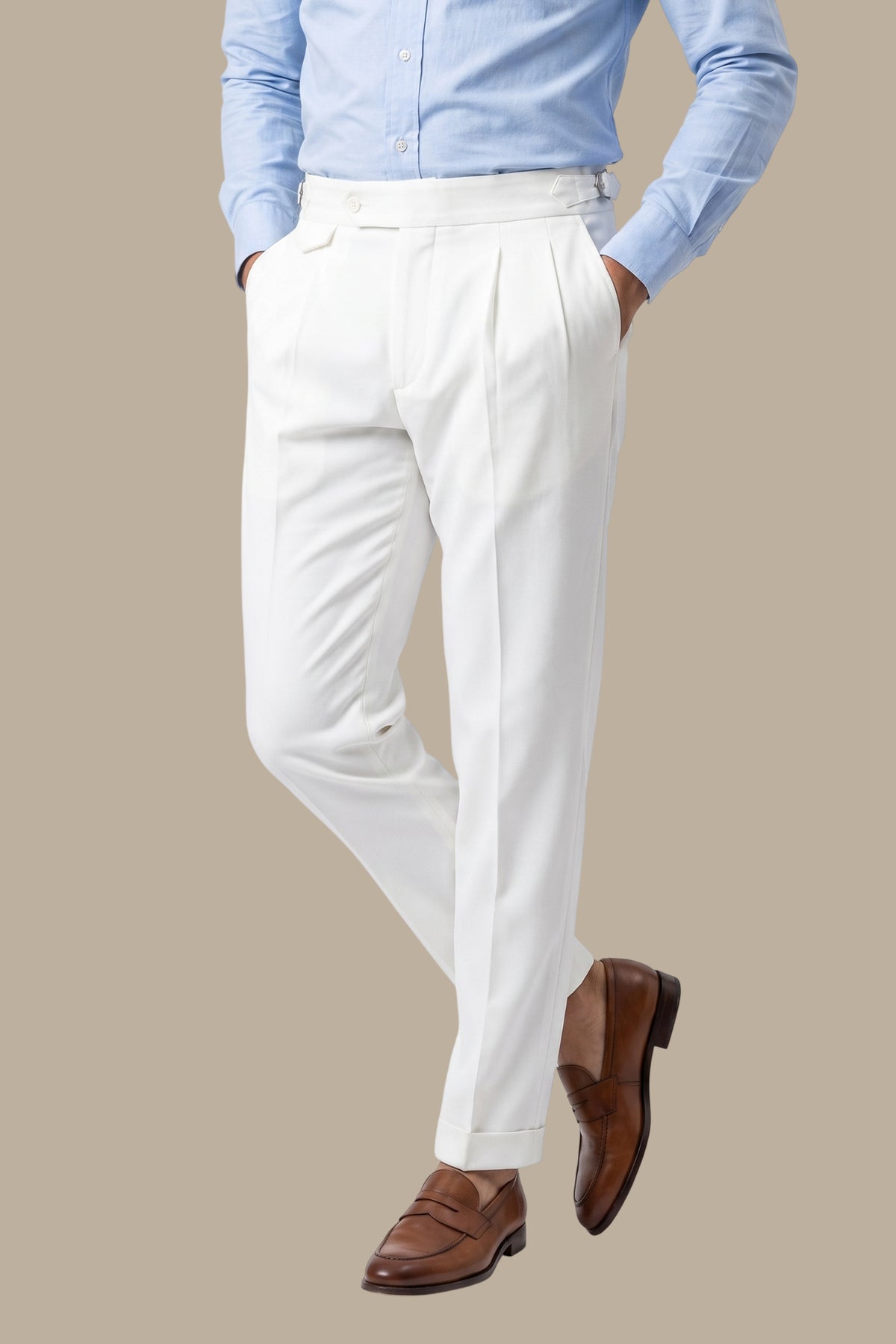 Double Side Button Tailored Trousers