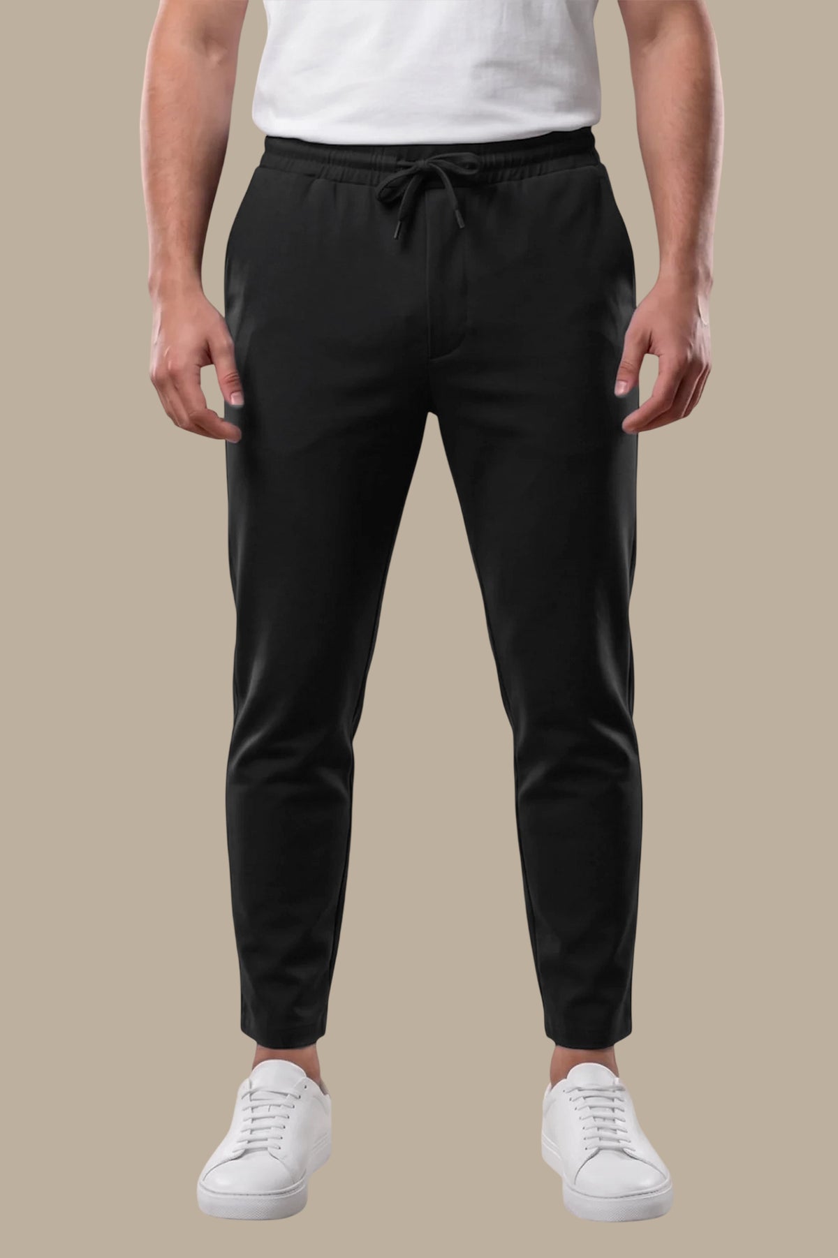 Regular Fit Lycra Fashion Trousers