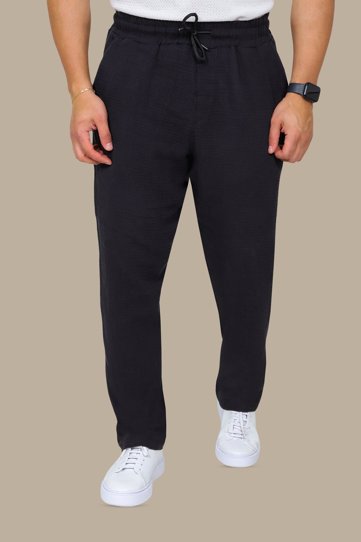 Linen Regular-Fit Pants