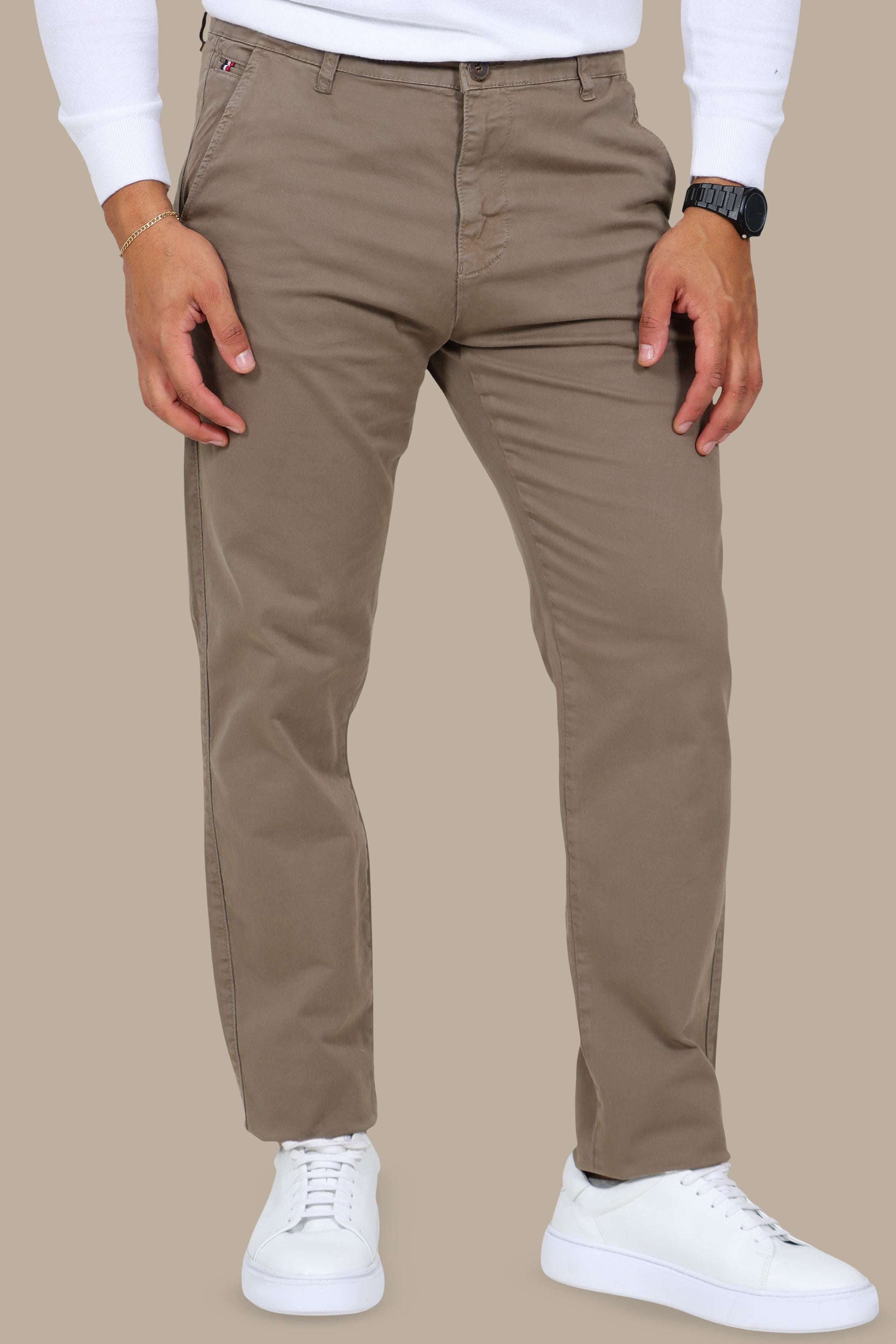 Olive Regular-Fit Chino (Big Size)