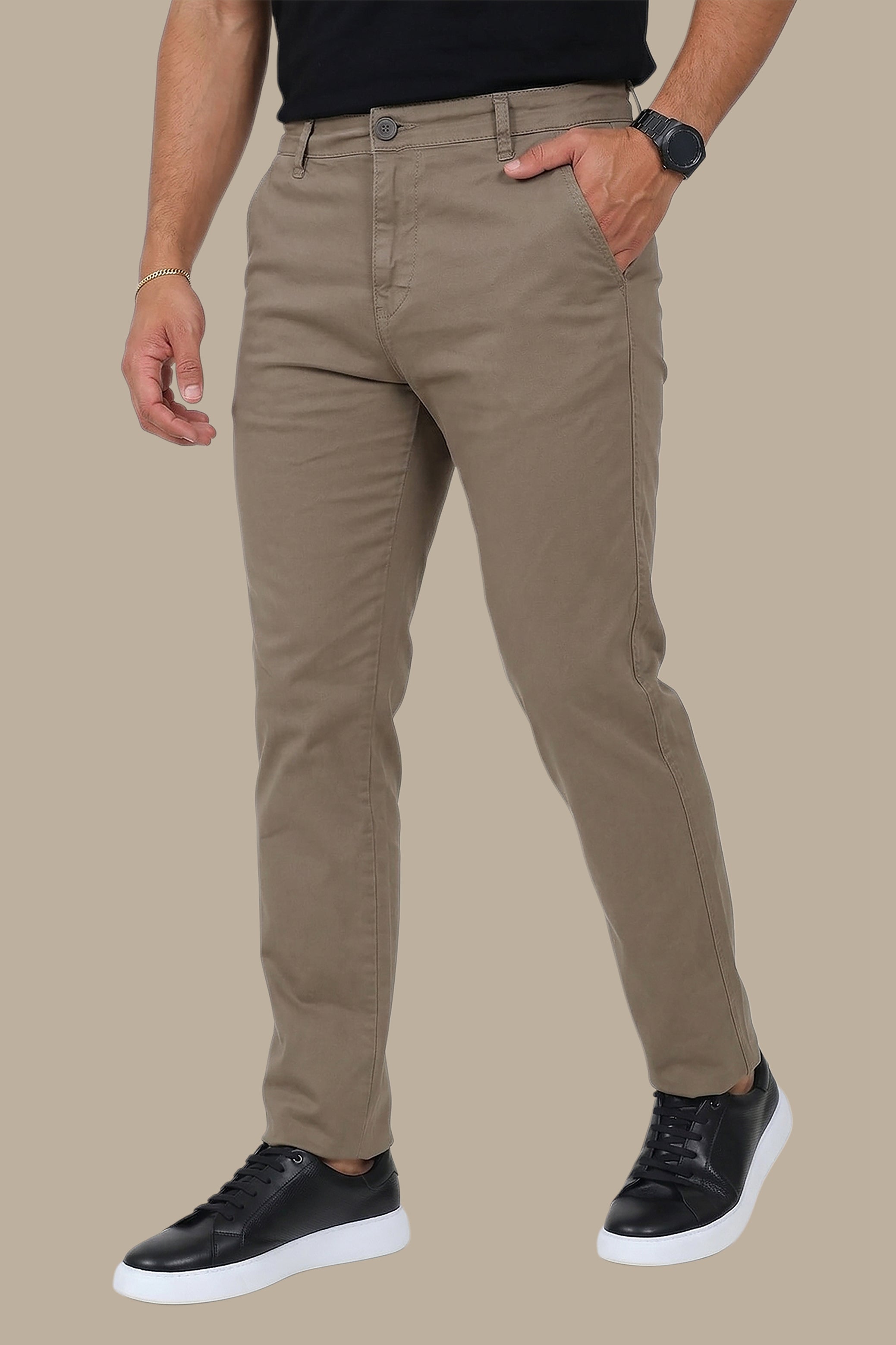 Olive Regular-Fit Chino (Big Size)