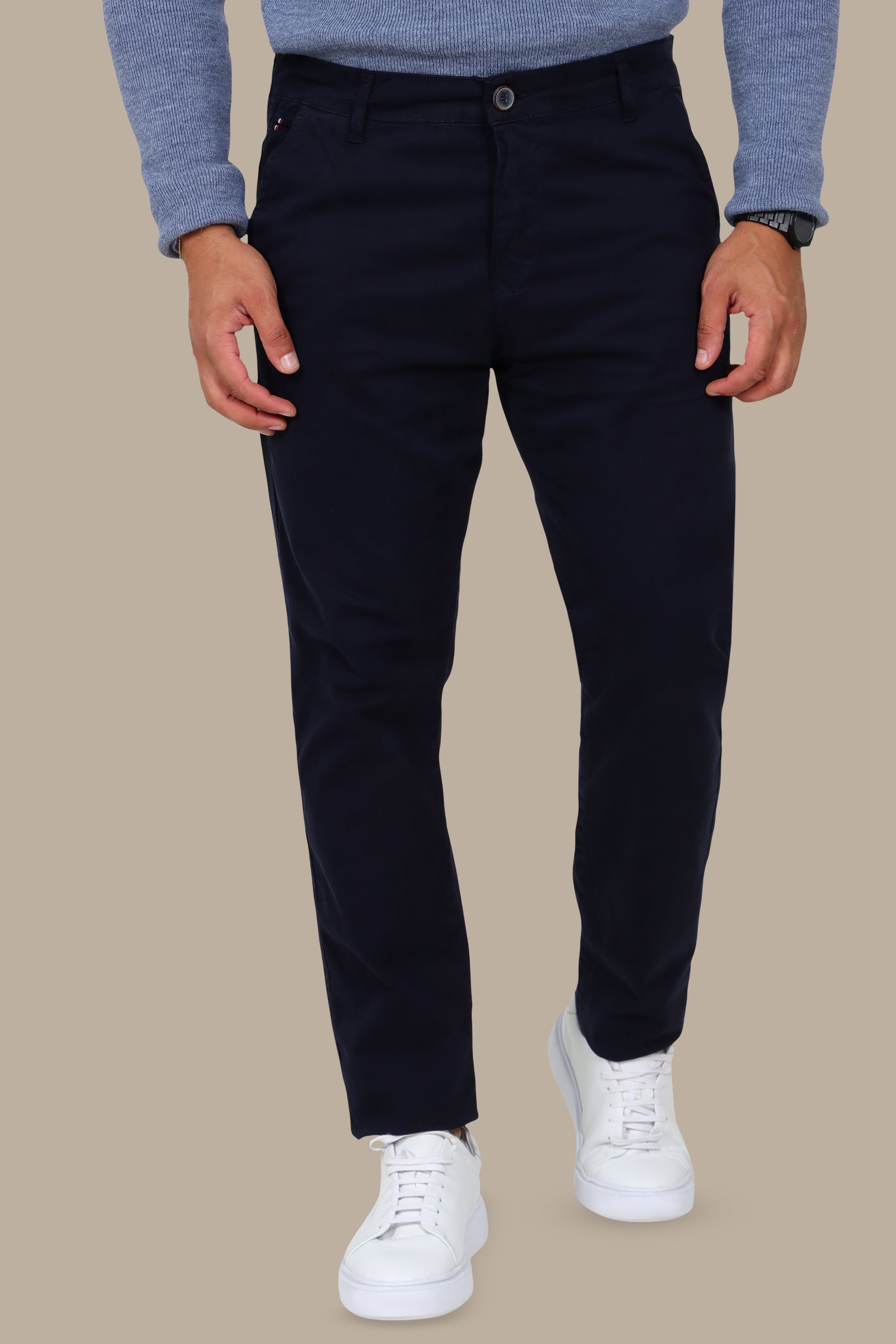 Navy Regular-Fit Chino (Big Size)