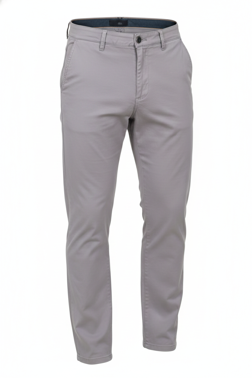Light Grey Regular-Fit Chino (Big Size)