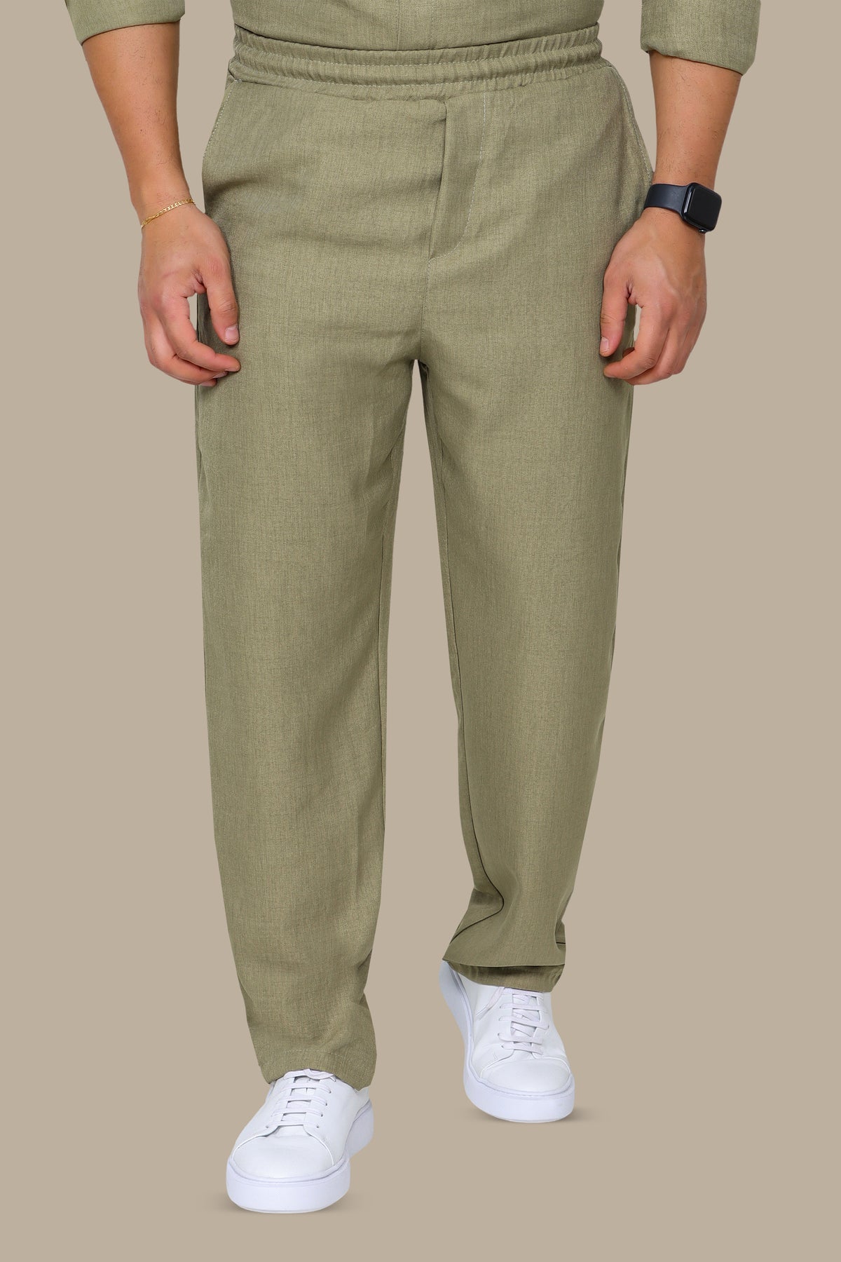 Linen Slim Fit Plain Pant