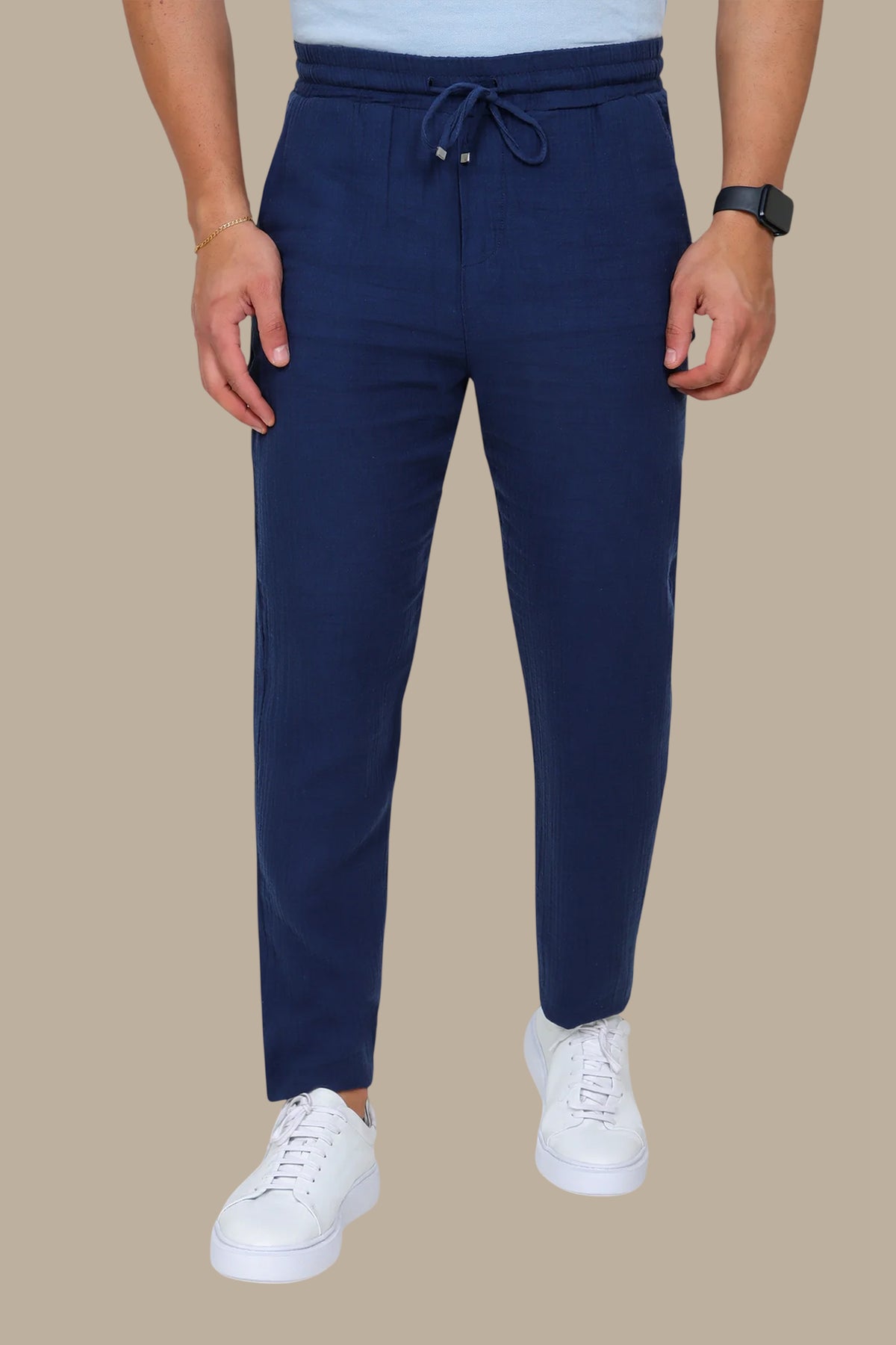 Linen Slim Fit Plain Pant