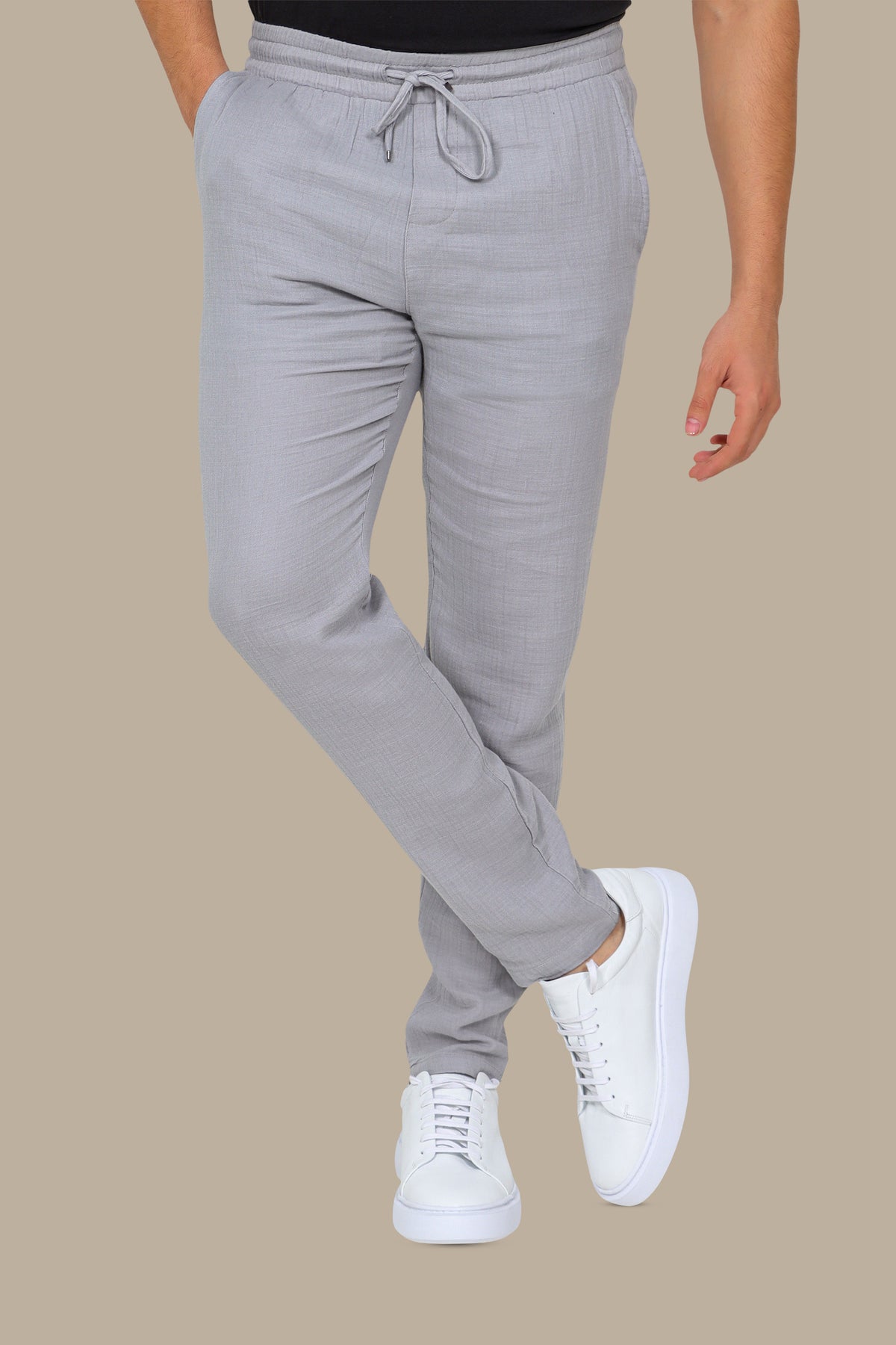 Linen Slim Fit Plain Pant