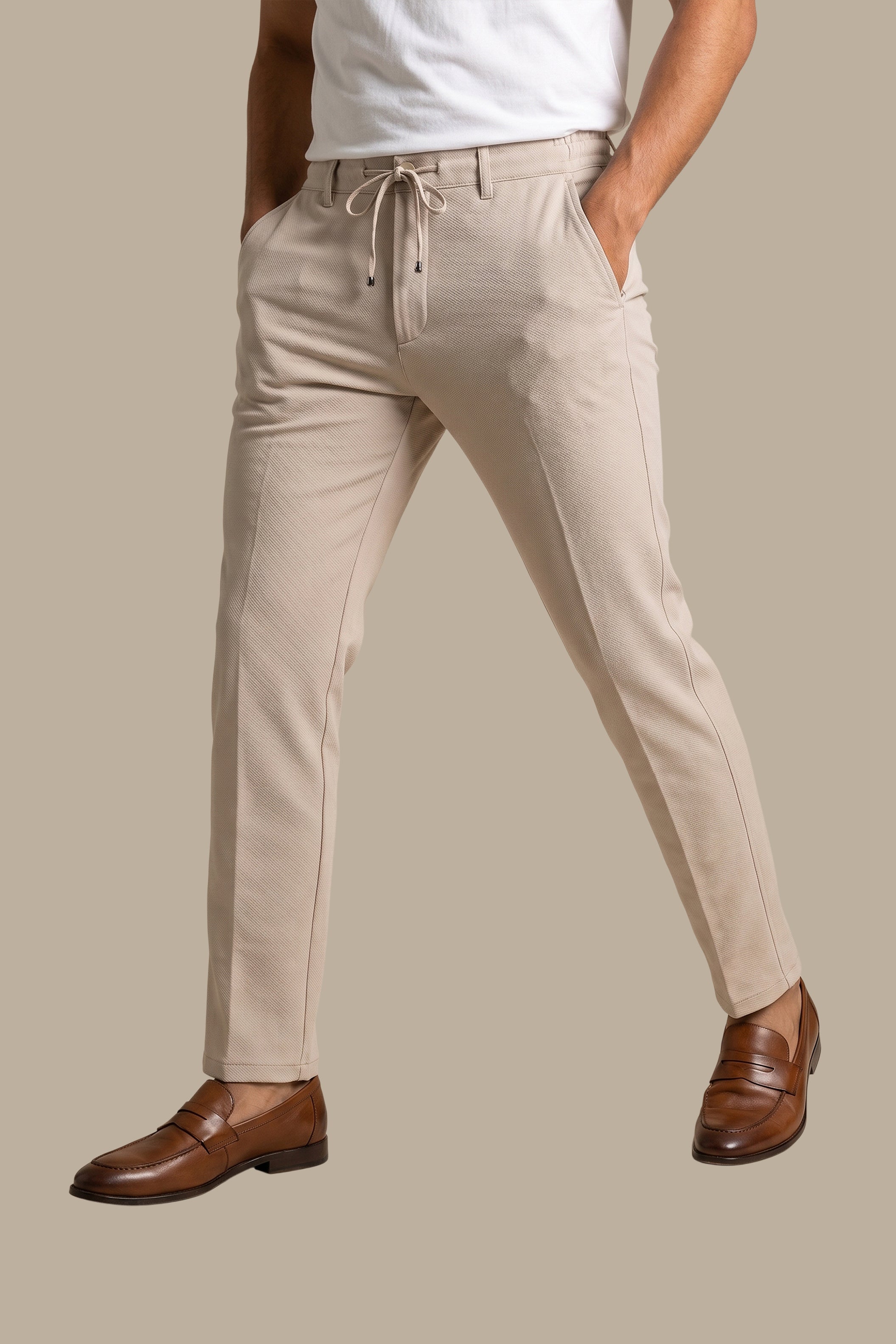 Cidem Slim Elastic Waist Trouser