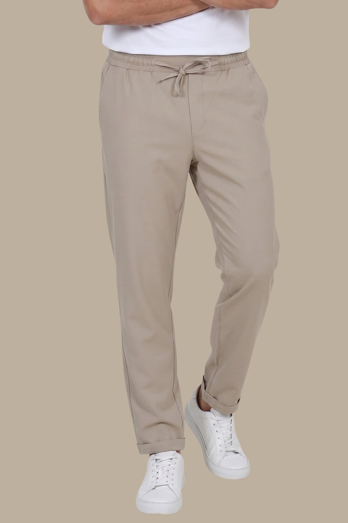 Casual Jogger Pant Elastic Waist Slim Fit