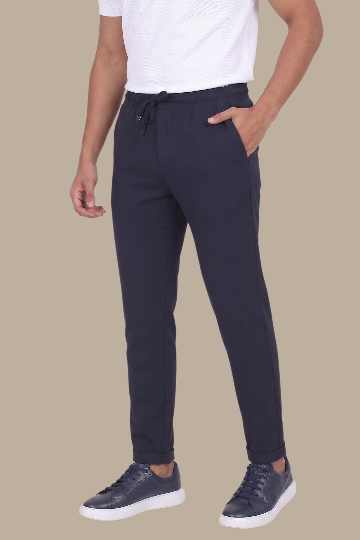 Casual Jogger Pant Elastic Waist Slim Fit