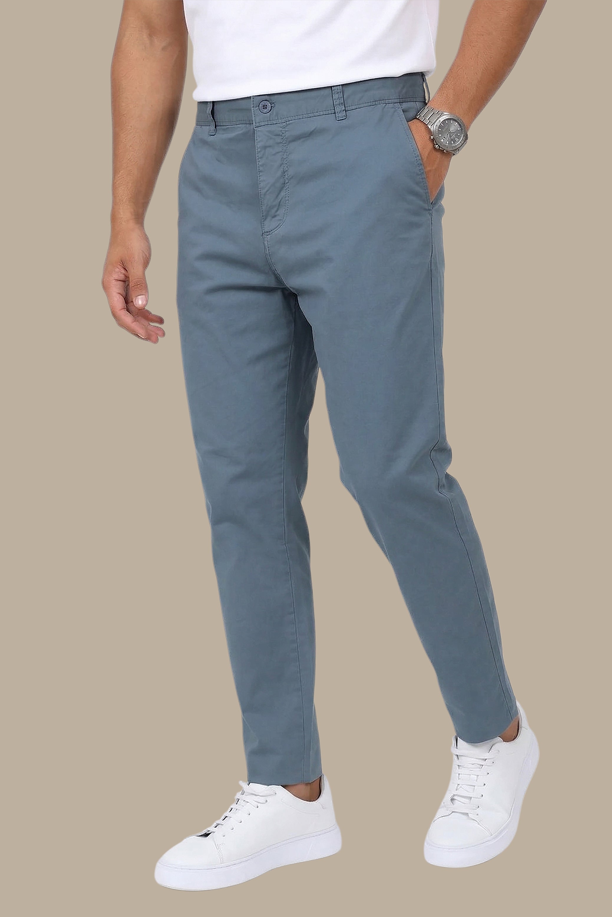Petrol Chino in Refined Basic Cut