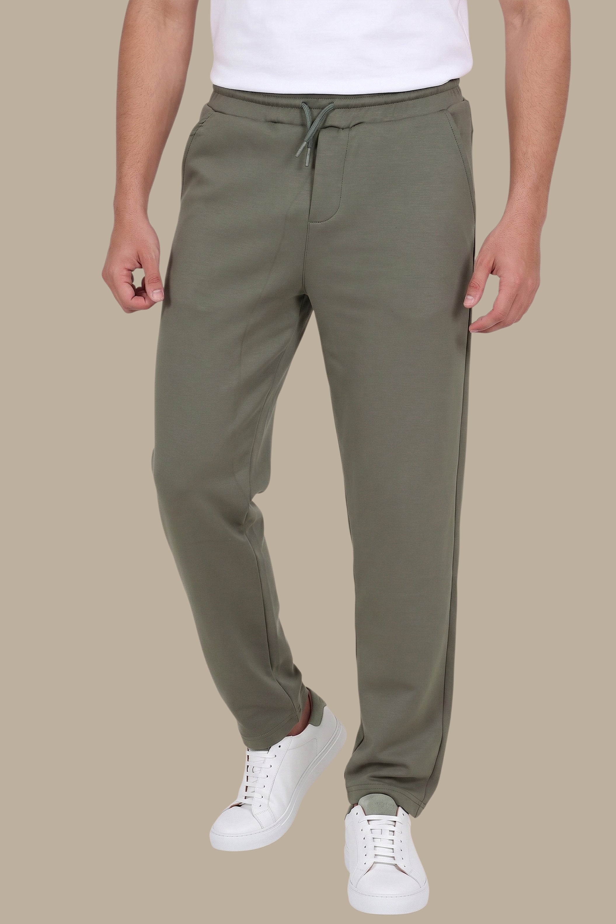 Khaki Casual Trousers – Regular Fit
