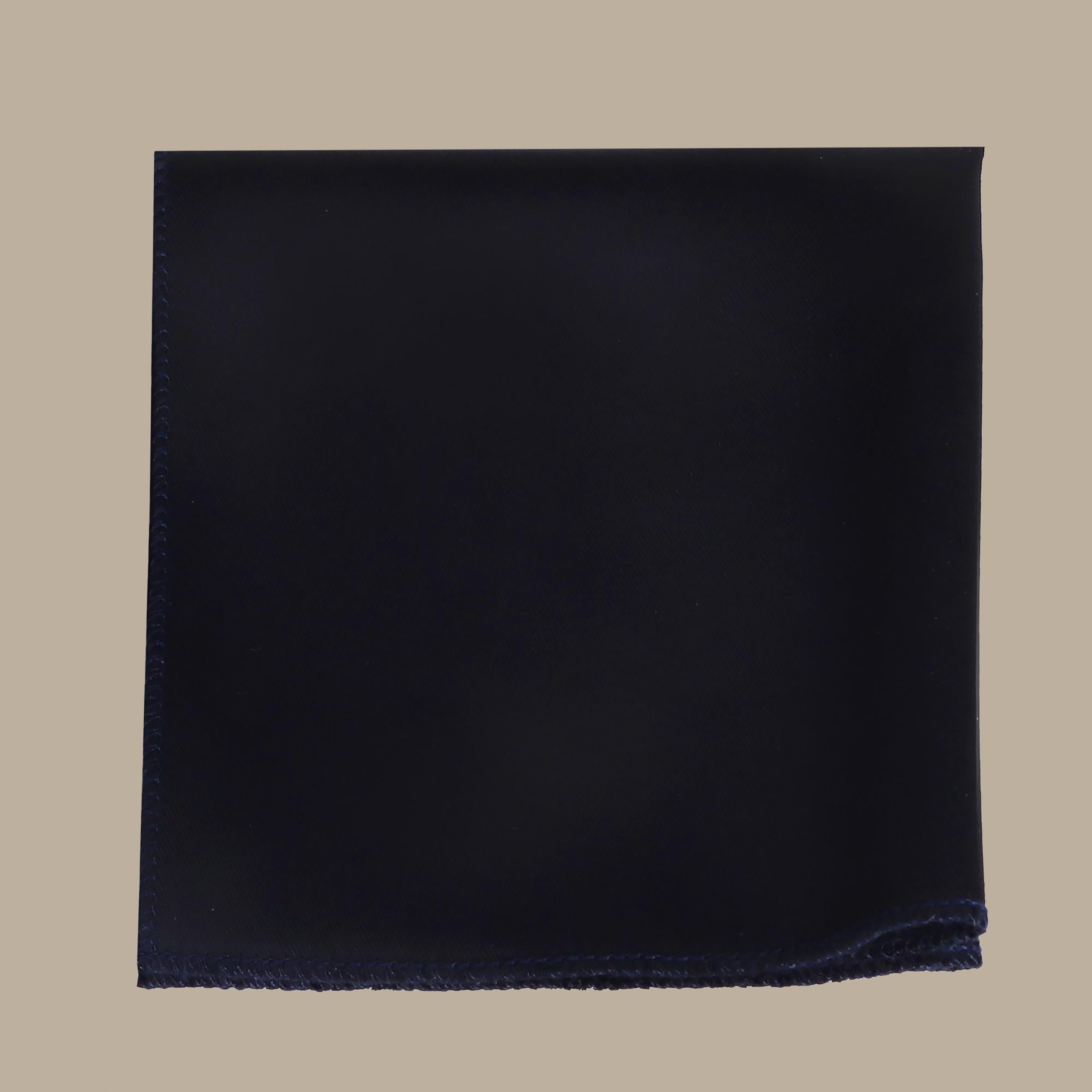 Navy Pleated Pocket Square