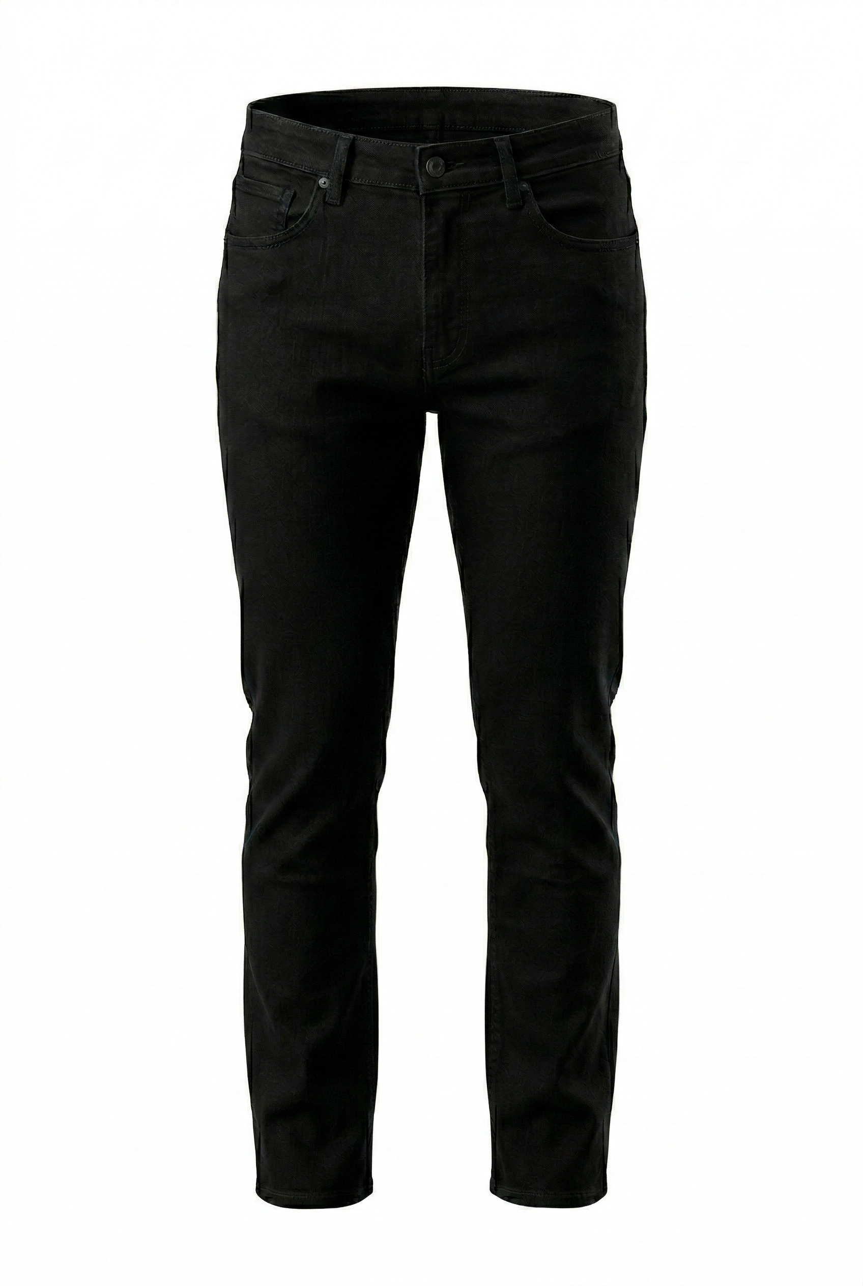 Midnight Classic: Black Basic Slim Fit Jeans