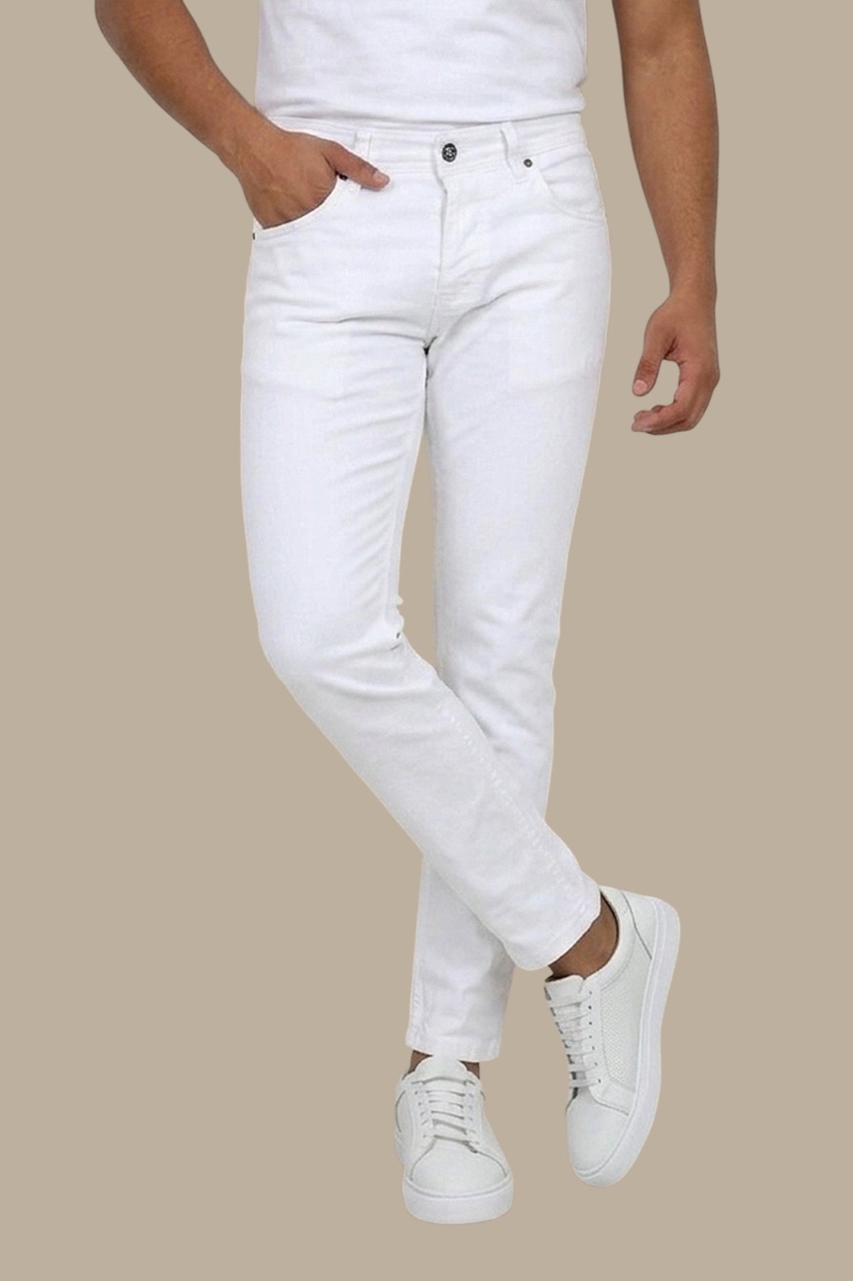 Classic White Jeans