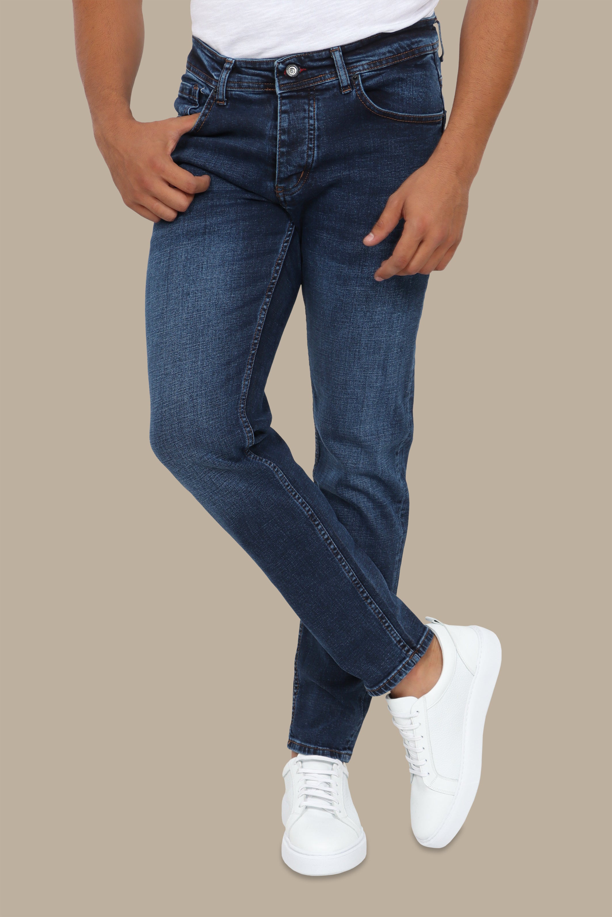 Jeans Plain Slim Fit Blue