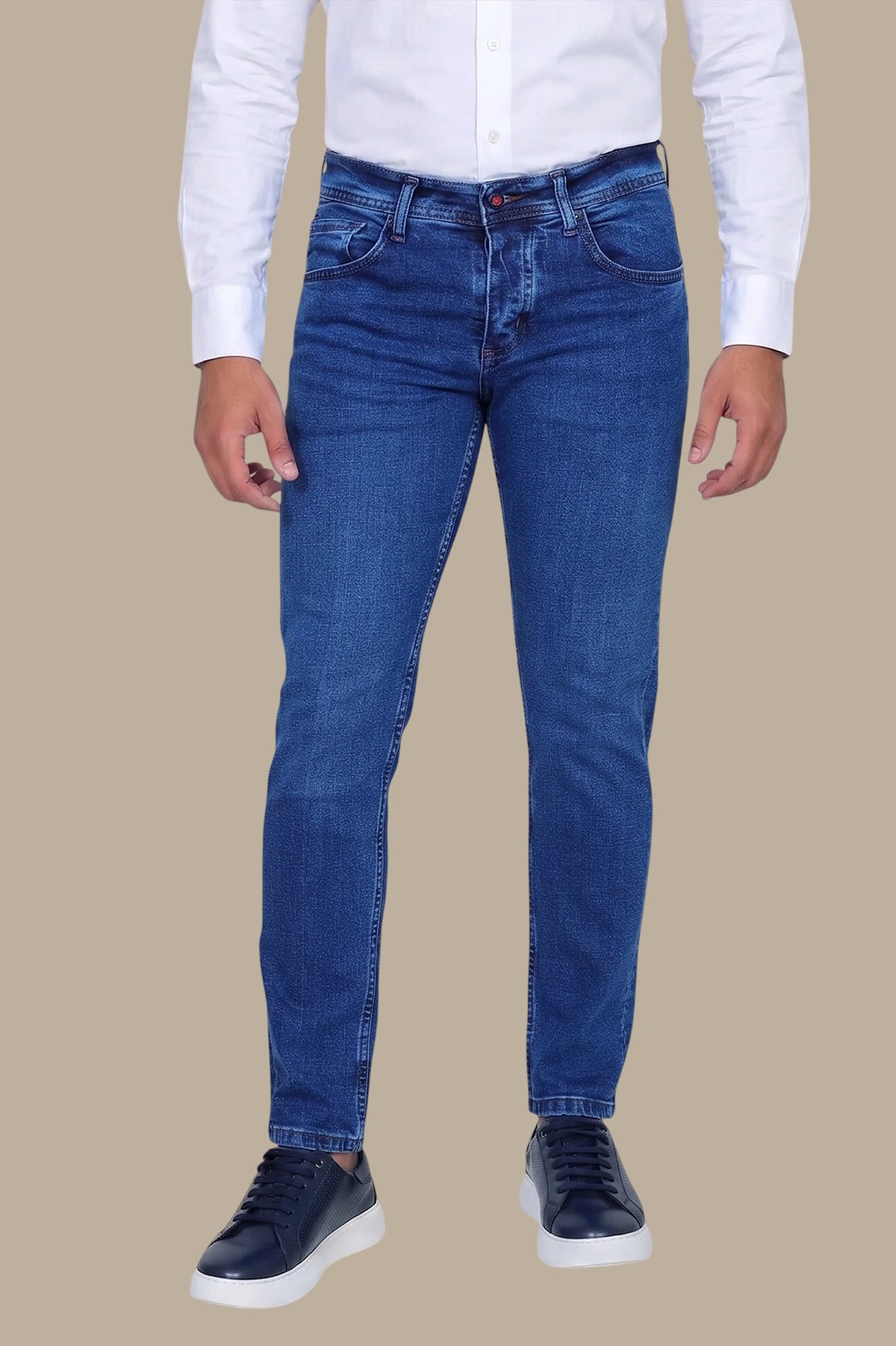 Regular Fit Blue Jeans
