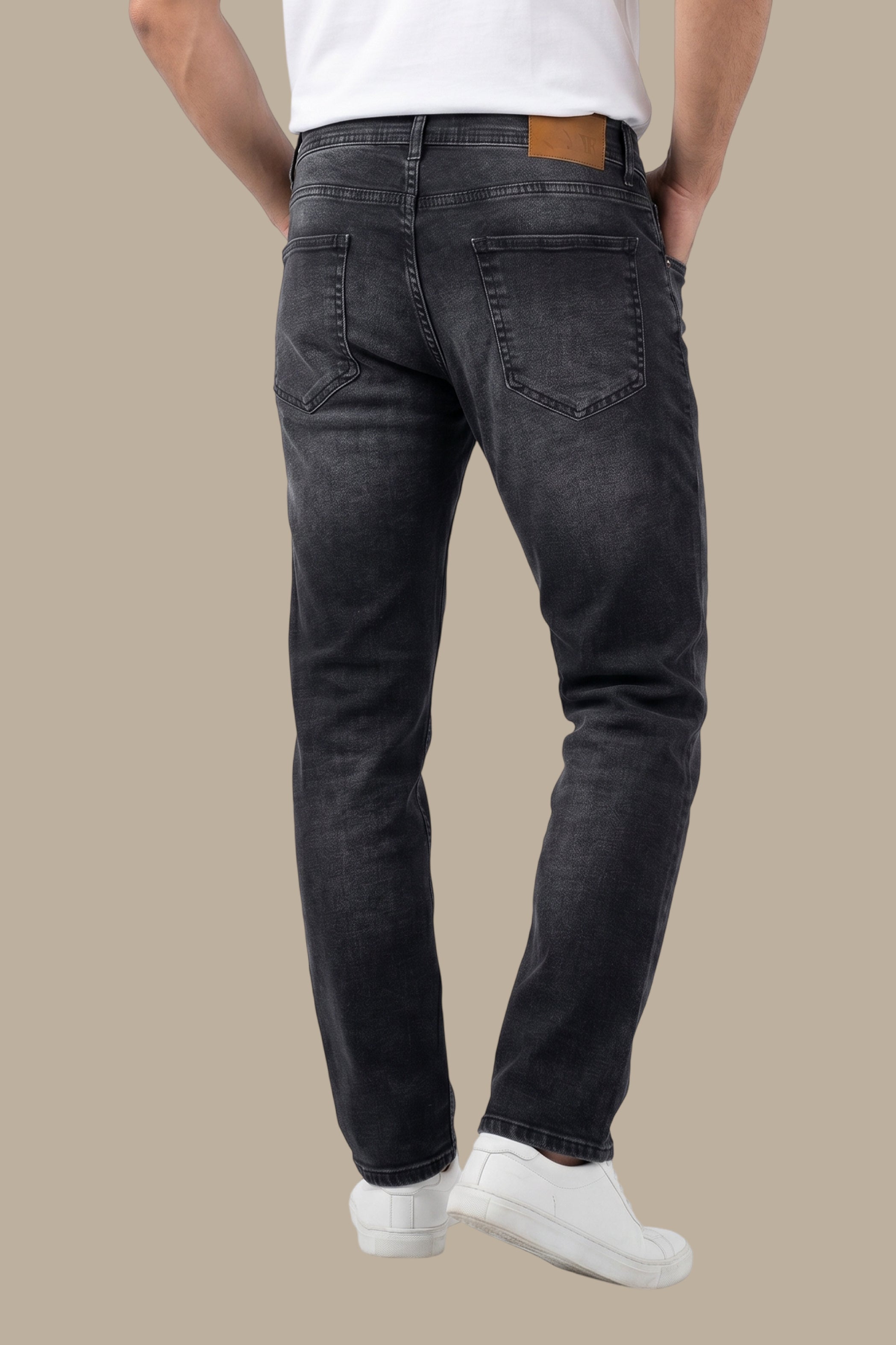 Black Tie-Dye Slim Fit Jeans