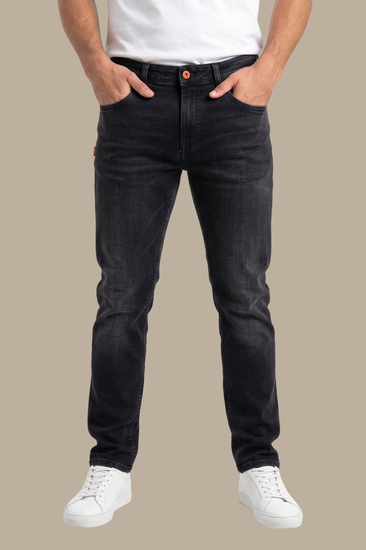 Slim Fit Washed Jeans