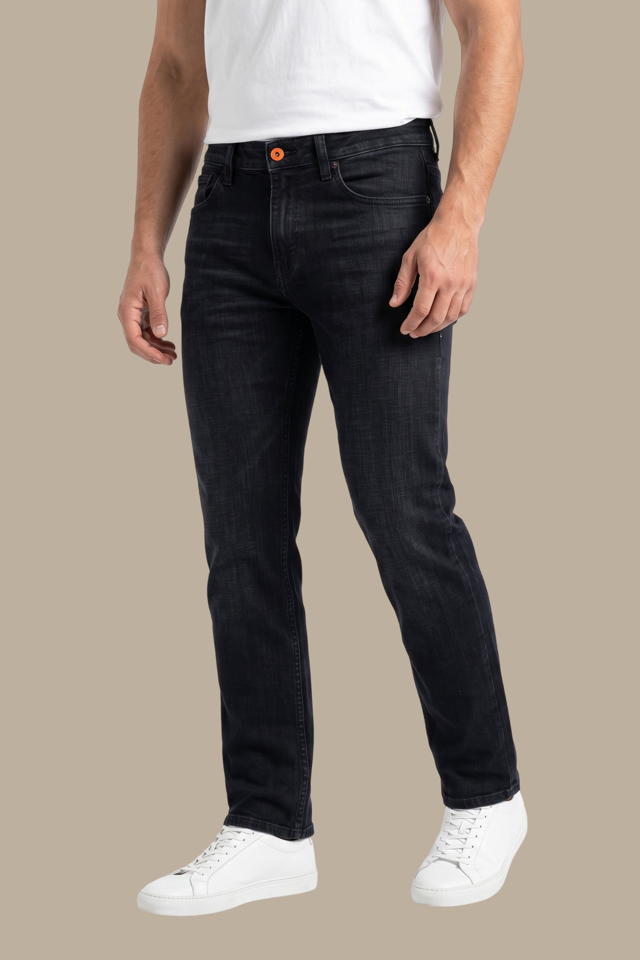 Slim Fit Washed Jeans