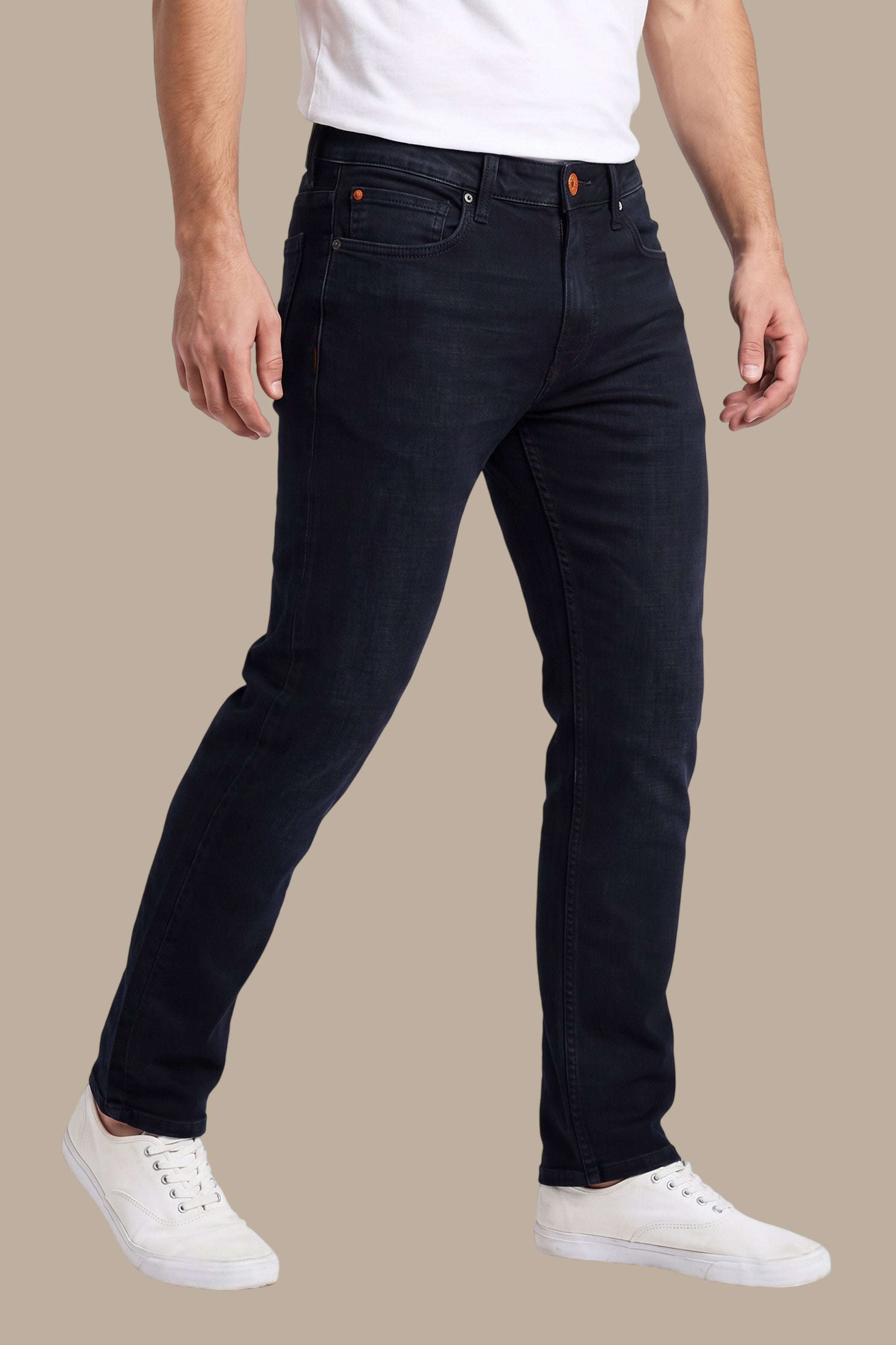 Slim Fit Washed Jeans