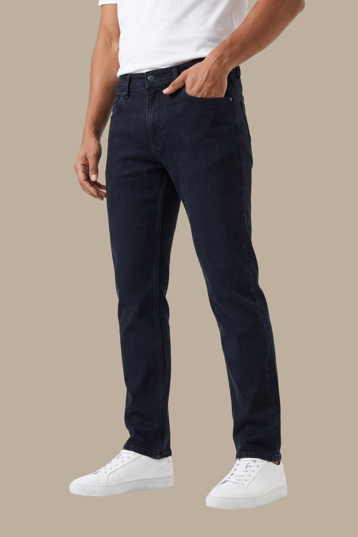 Regular Cut Washed Jeans