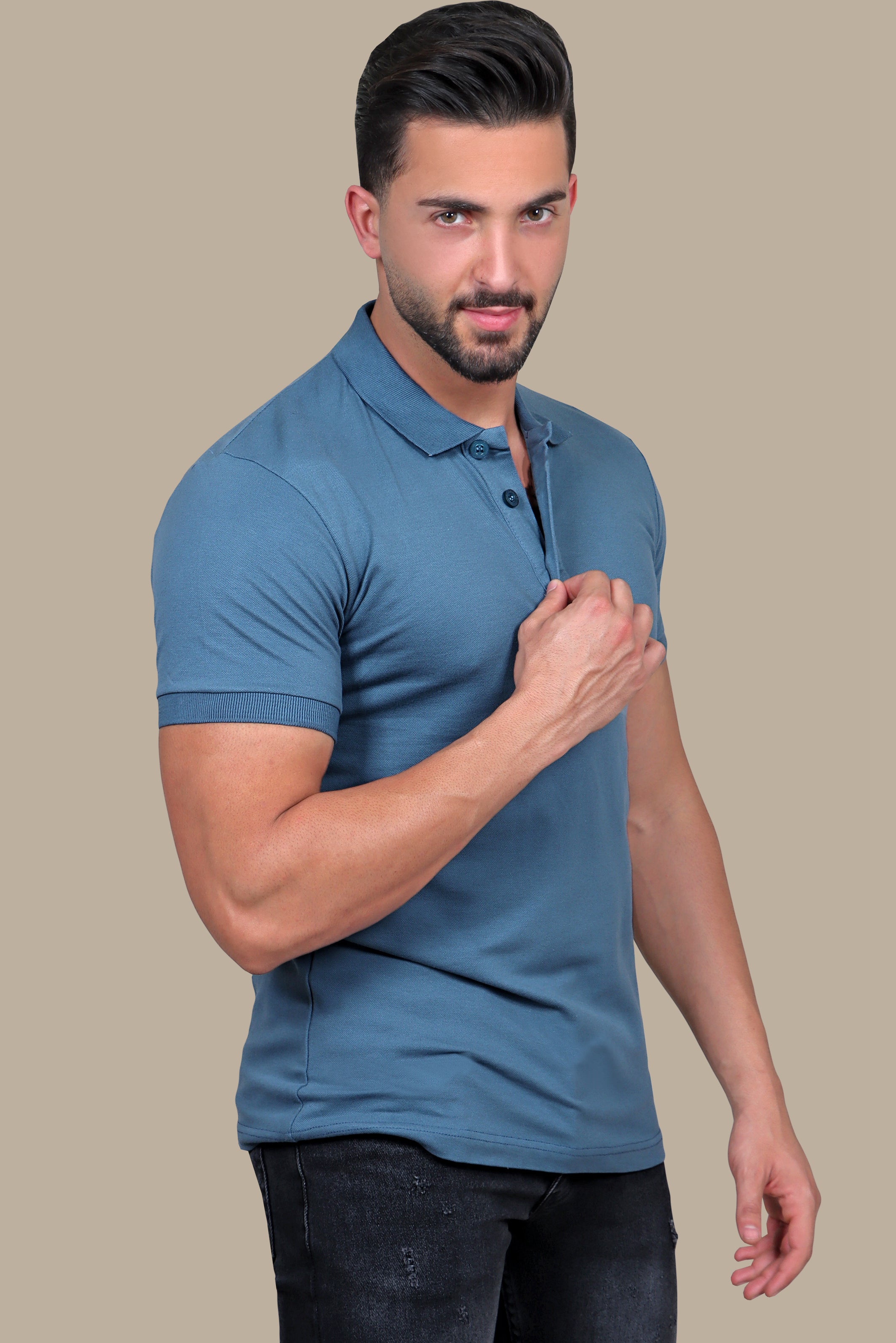 Navy Classic: Polo S/SL Basic Light Navy