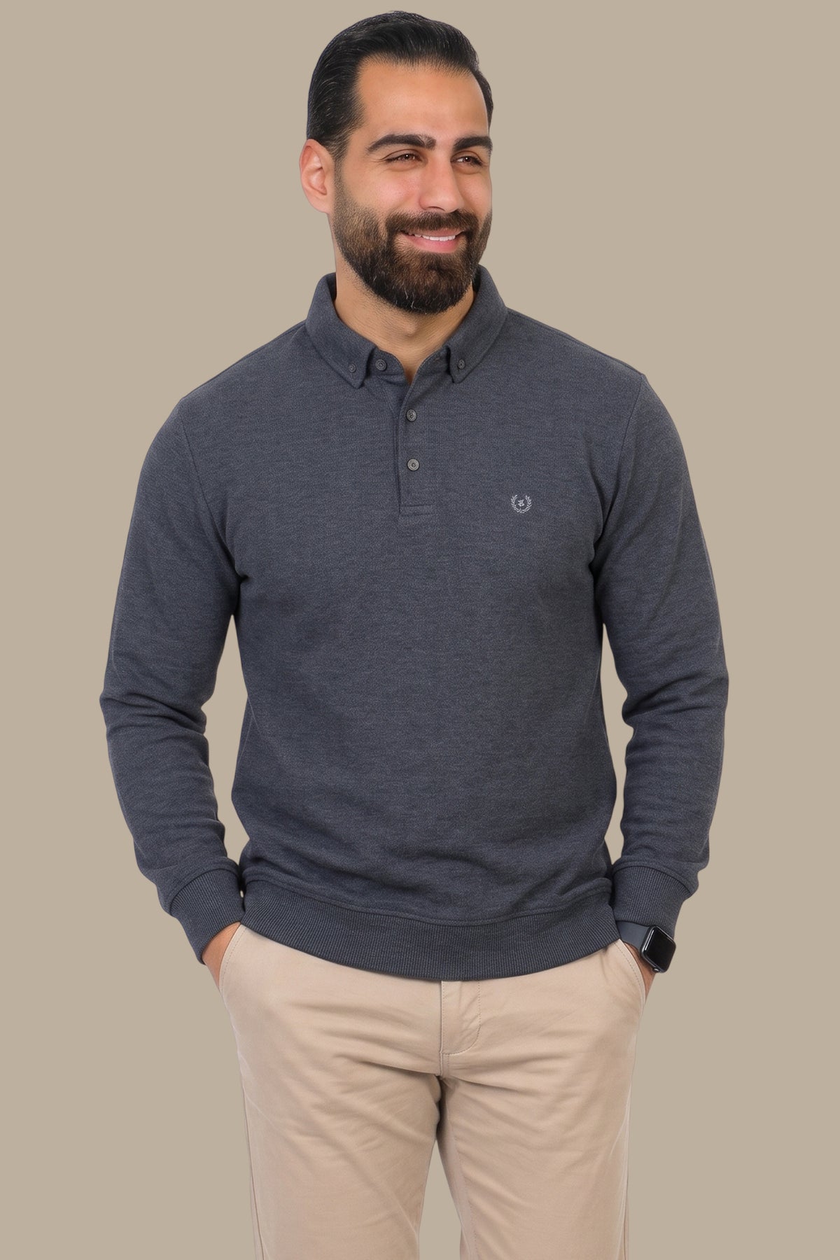 Velvet Button-Down Polo