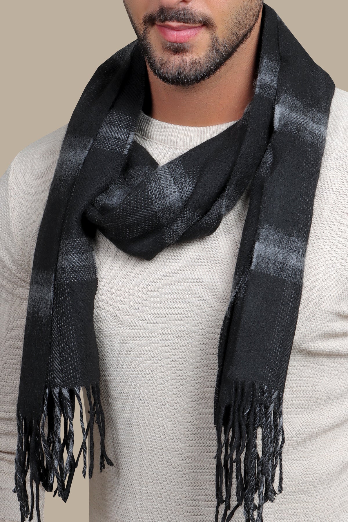 Scarf Designed Black