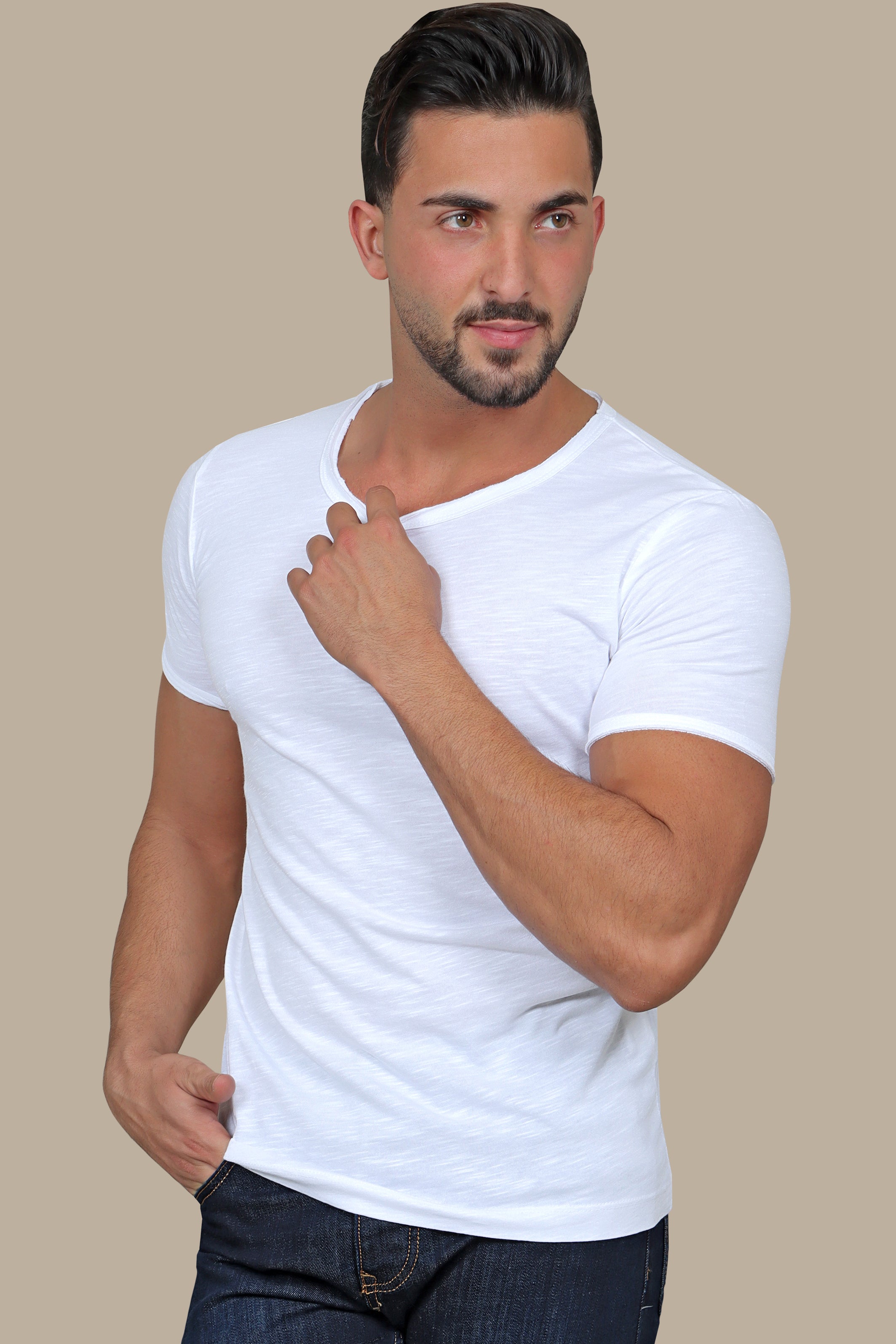 White Mélange T-Shirt