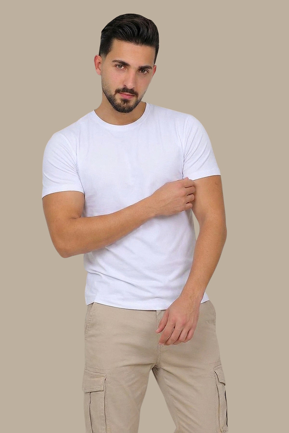 Basic Round Neck Short Sleeve T-Shirt