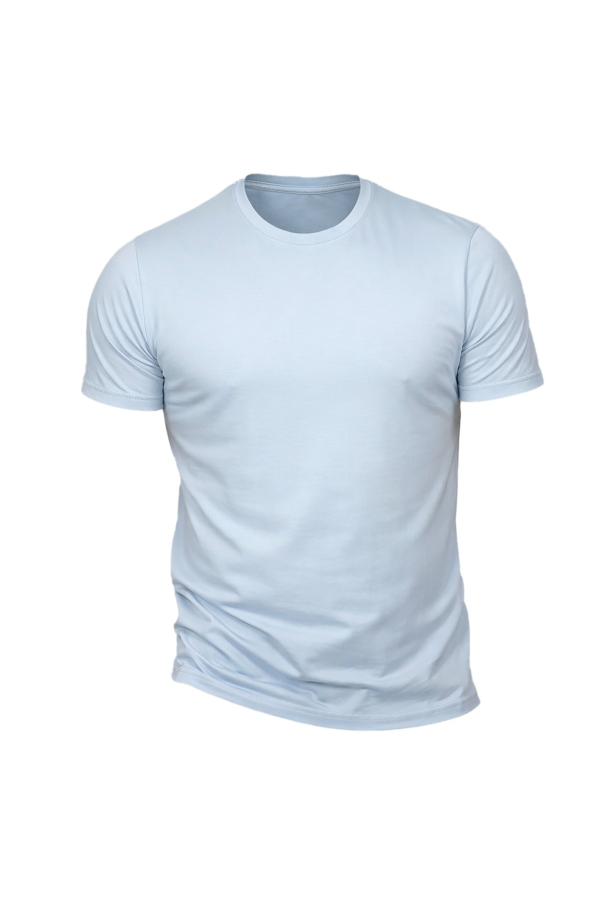 Basic Round Neck Short Sleeve T-Shirt