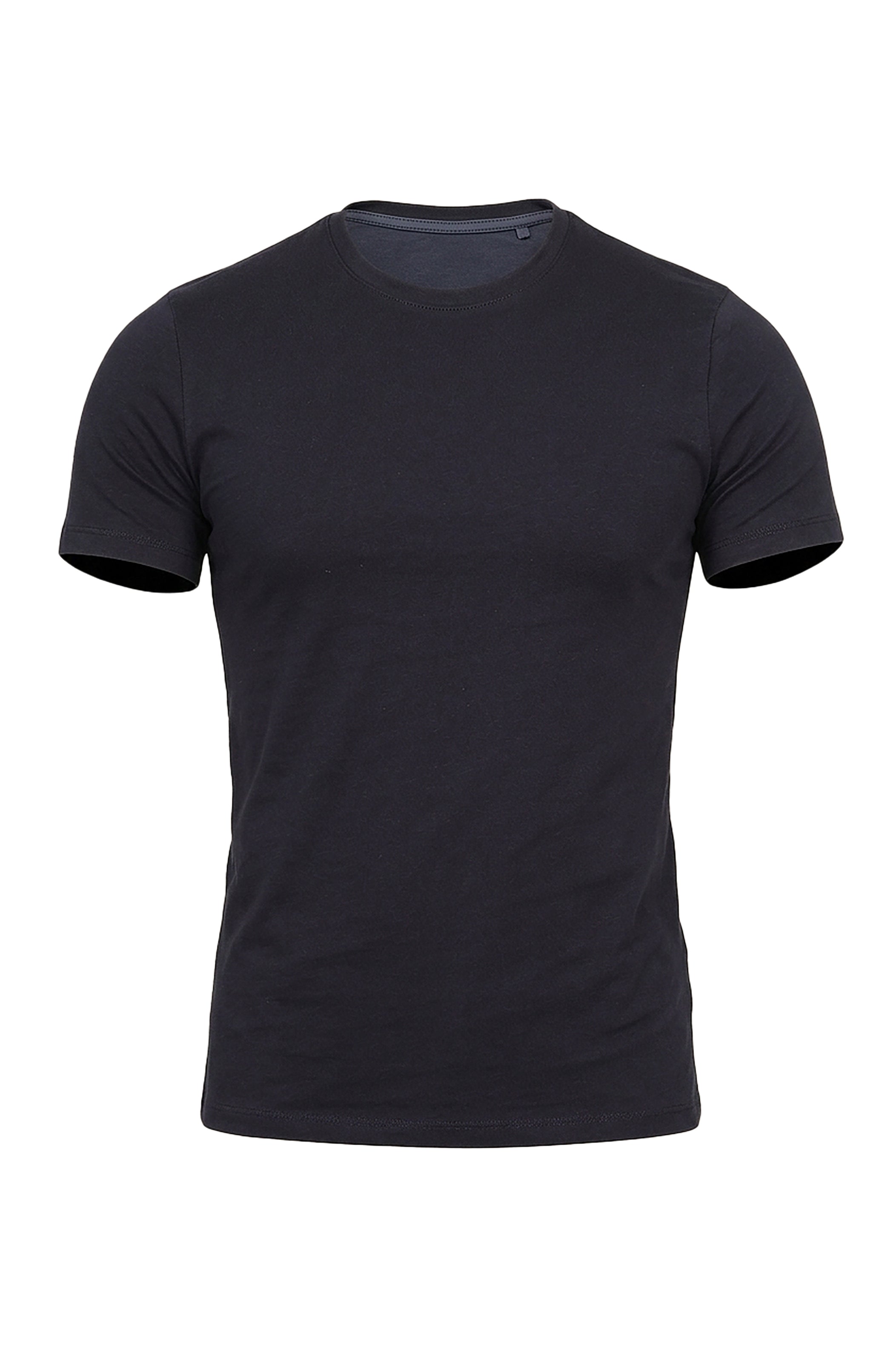 Classic Noir: Black Short Sleeve Basic T-Shirt