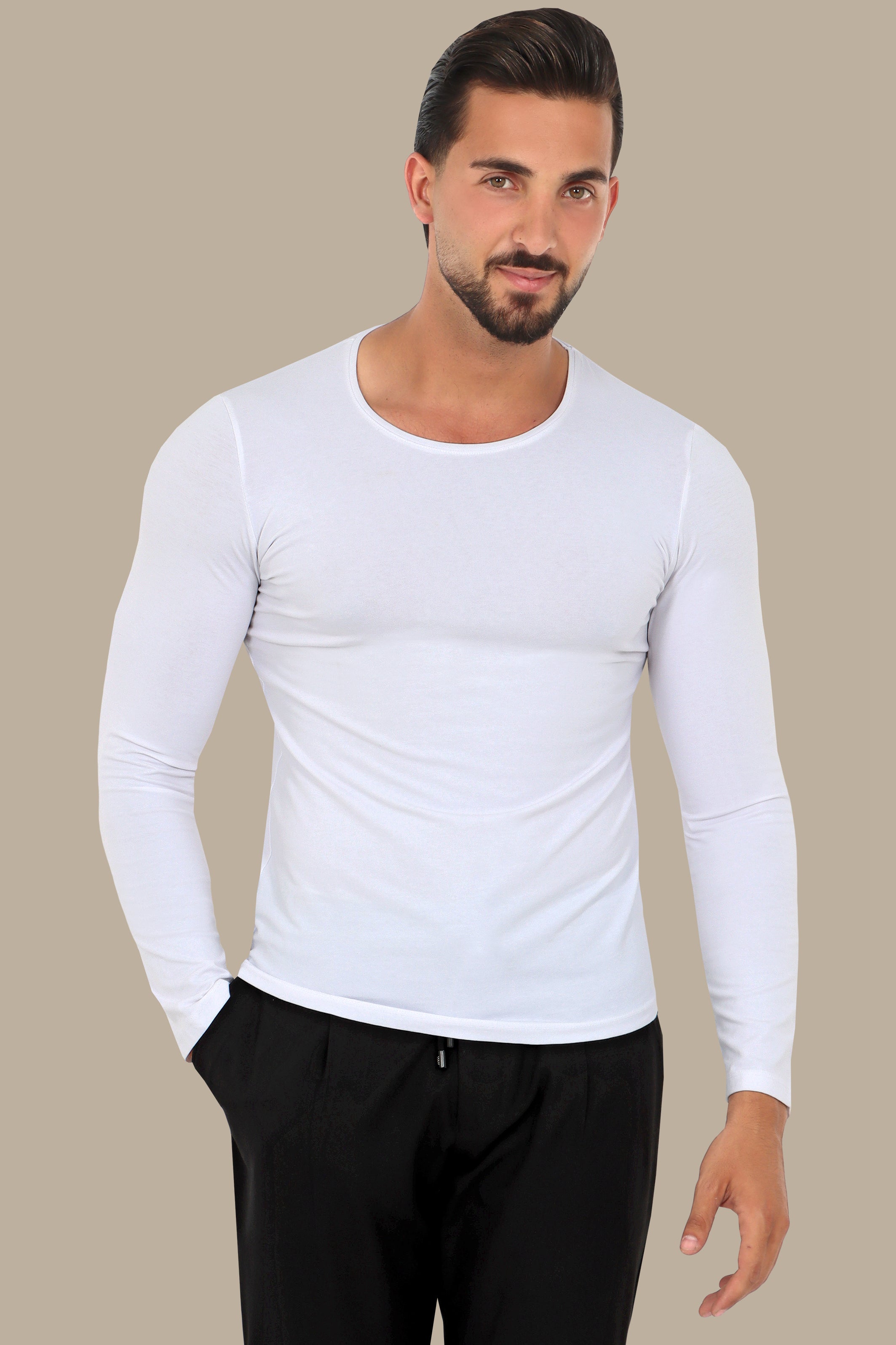 Essential White Long Sleeve T-Shirt