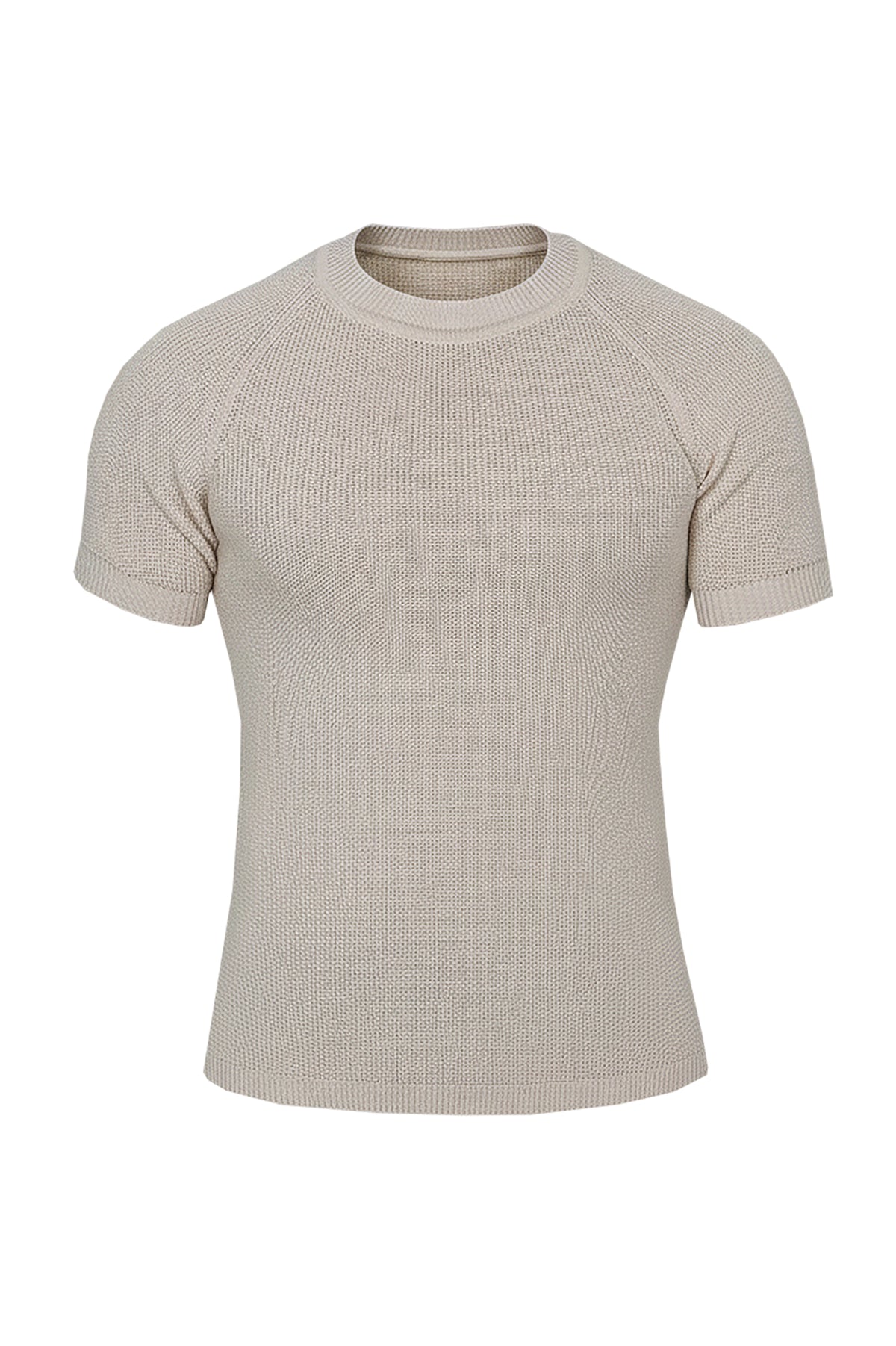 Knitted Round Neck T-Shirt