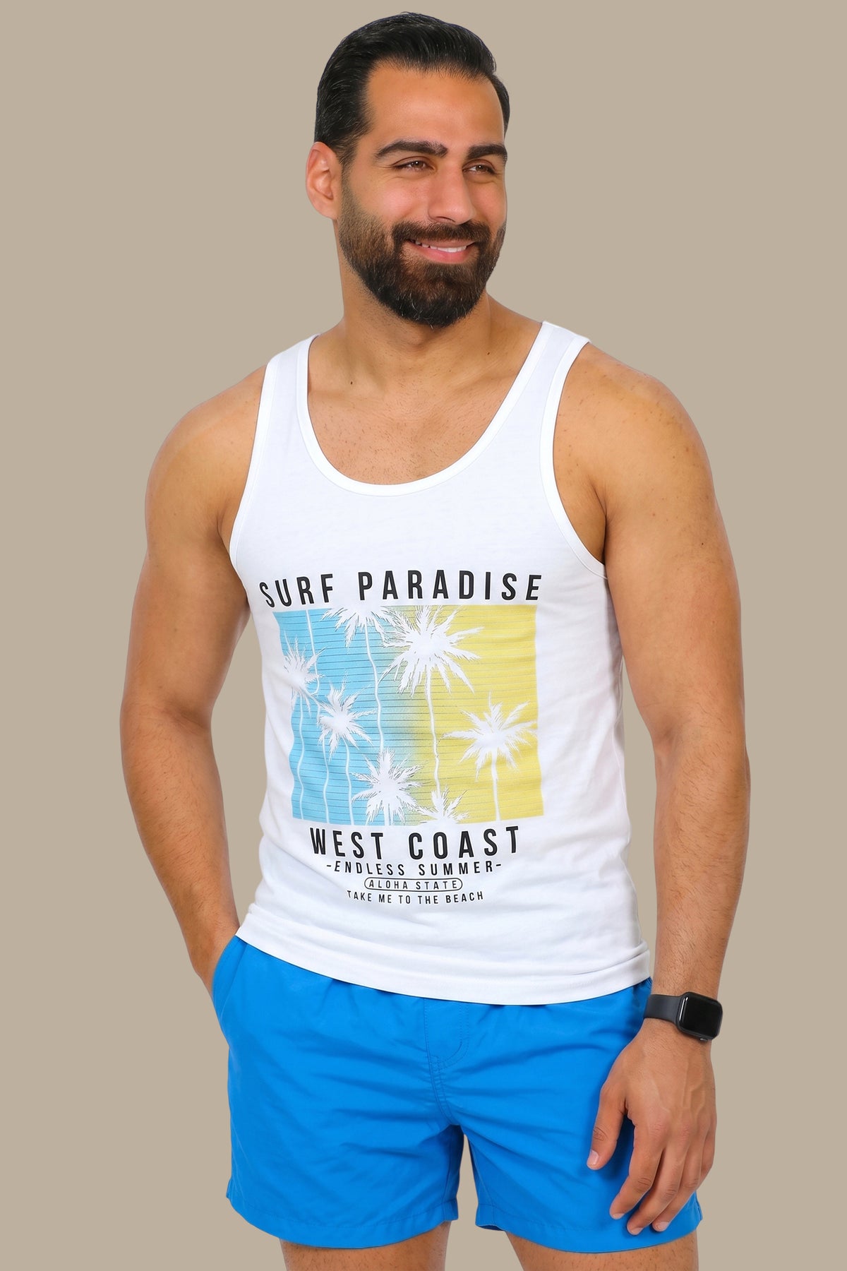 Sleeveless Bliss: Surf Paradise Edition