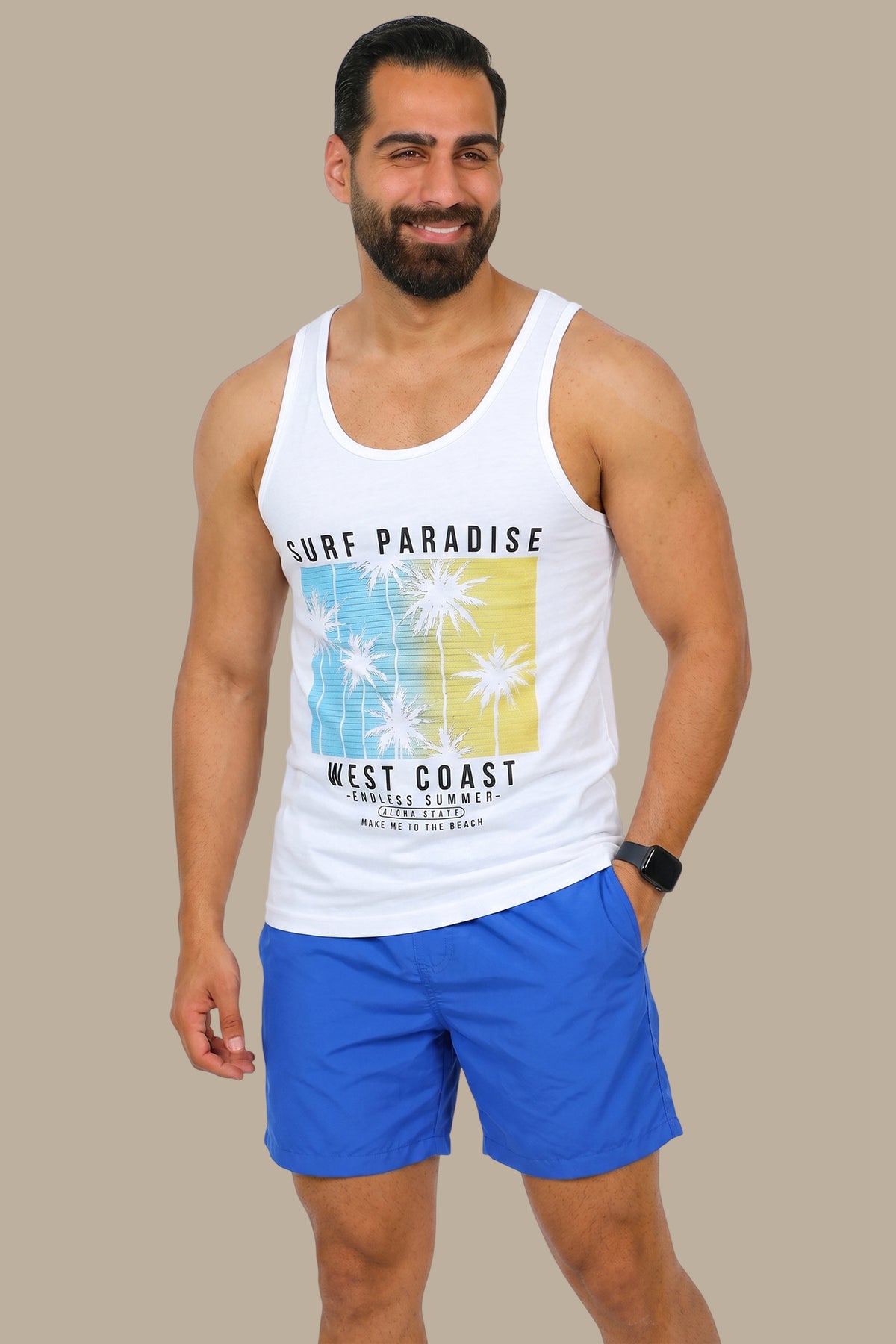 Sleeveless Bliss: Surf Paradise Edition