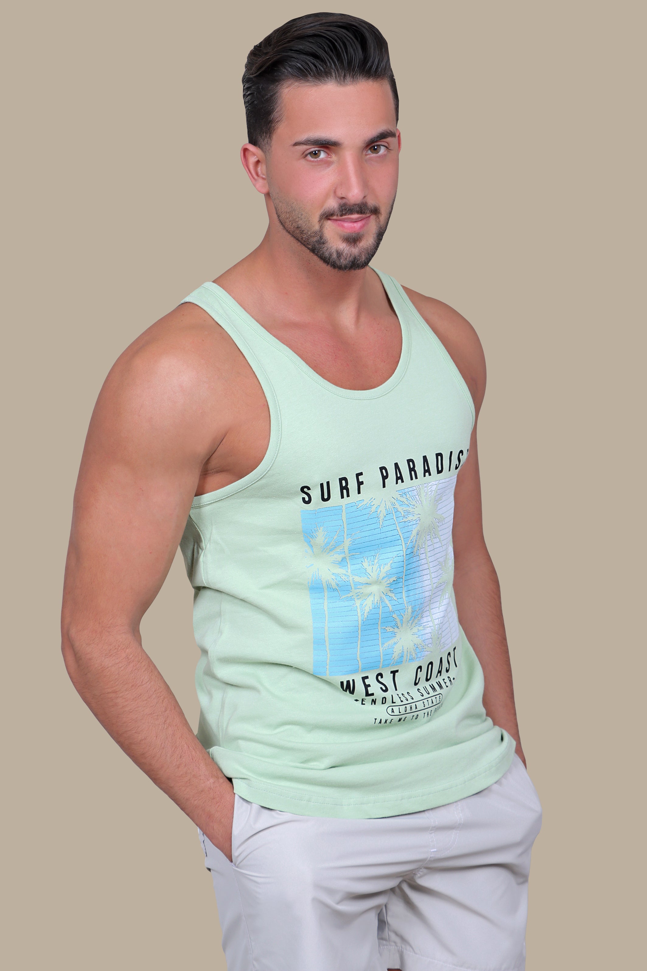 Beach Breeze: Sleeveless Surf Shirt