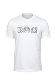 Three Leaf Squares Print T-Shirt