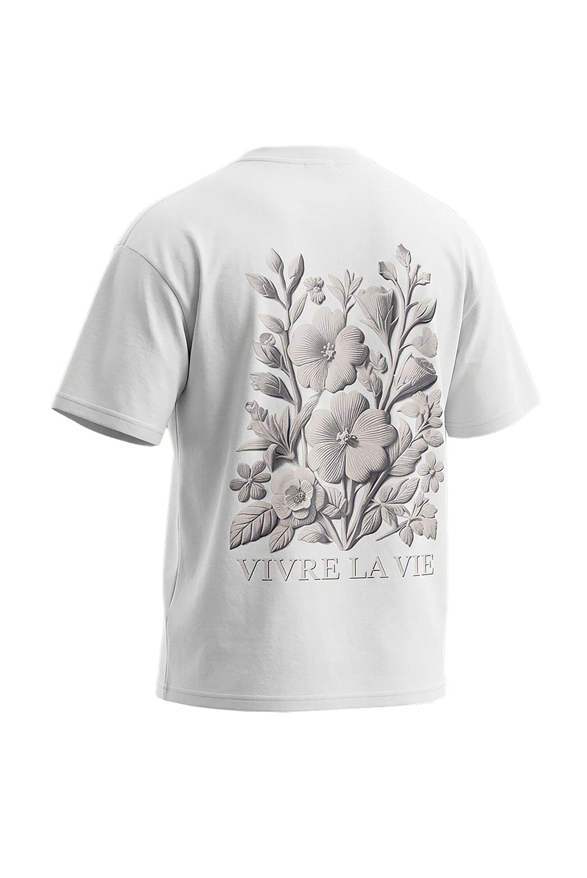 Oversized Printed T-Shirt – Vivre La Vie