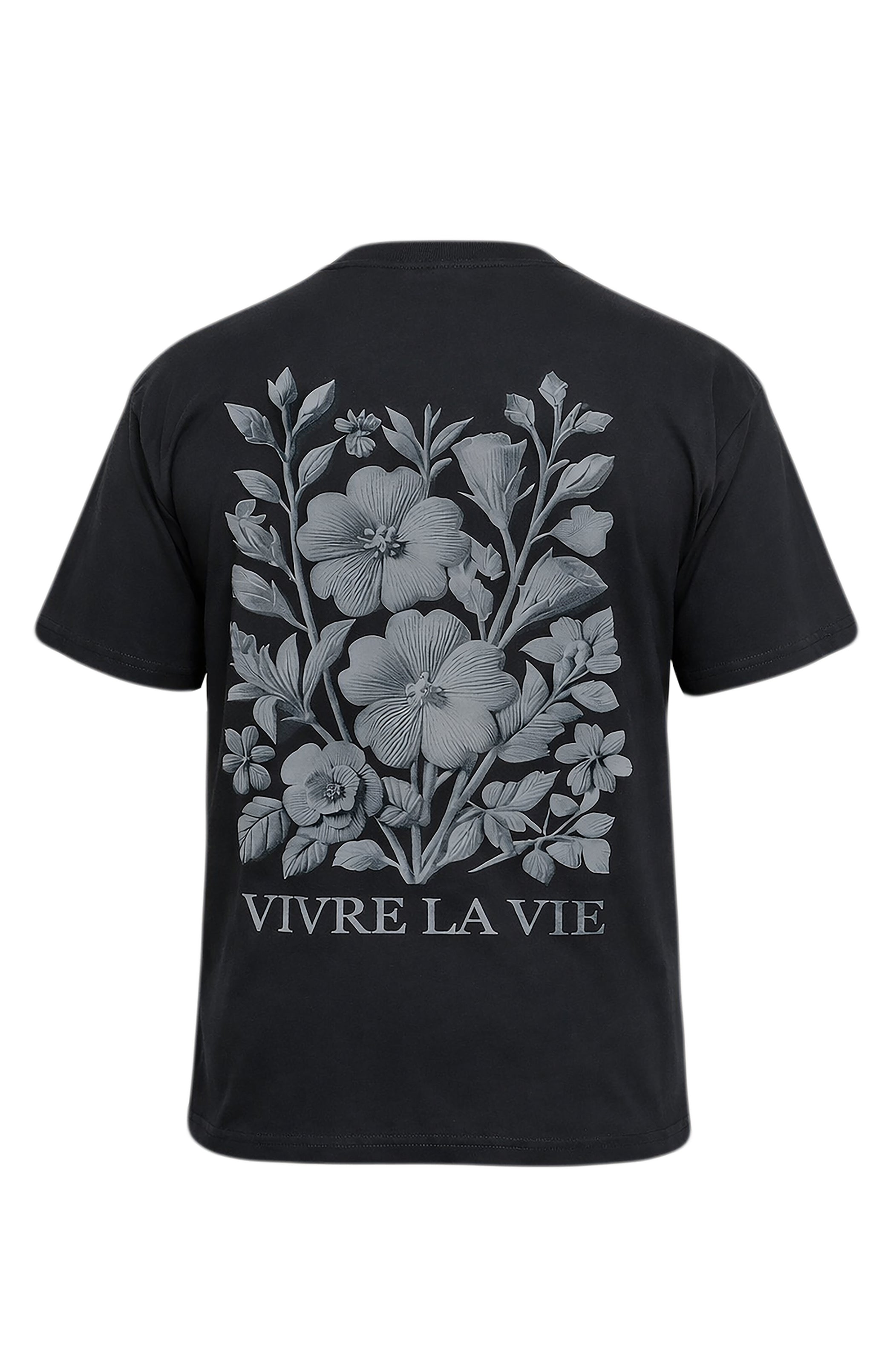 Oversized Printed T-Shirt – Vivre La Vie