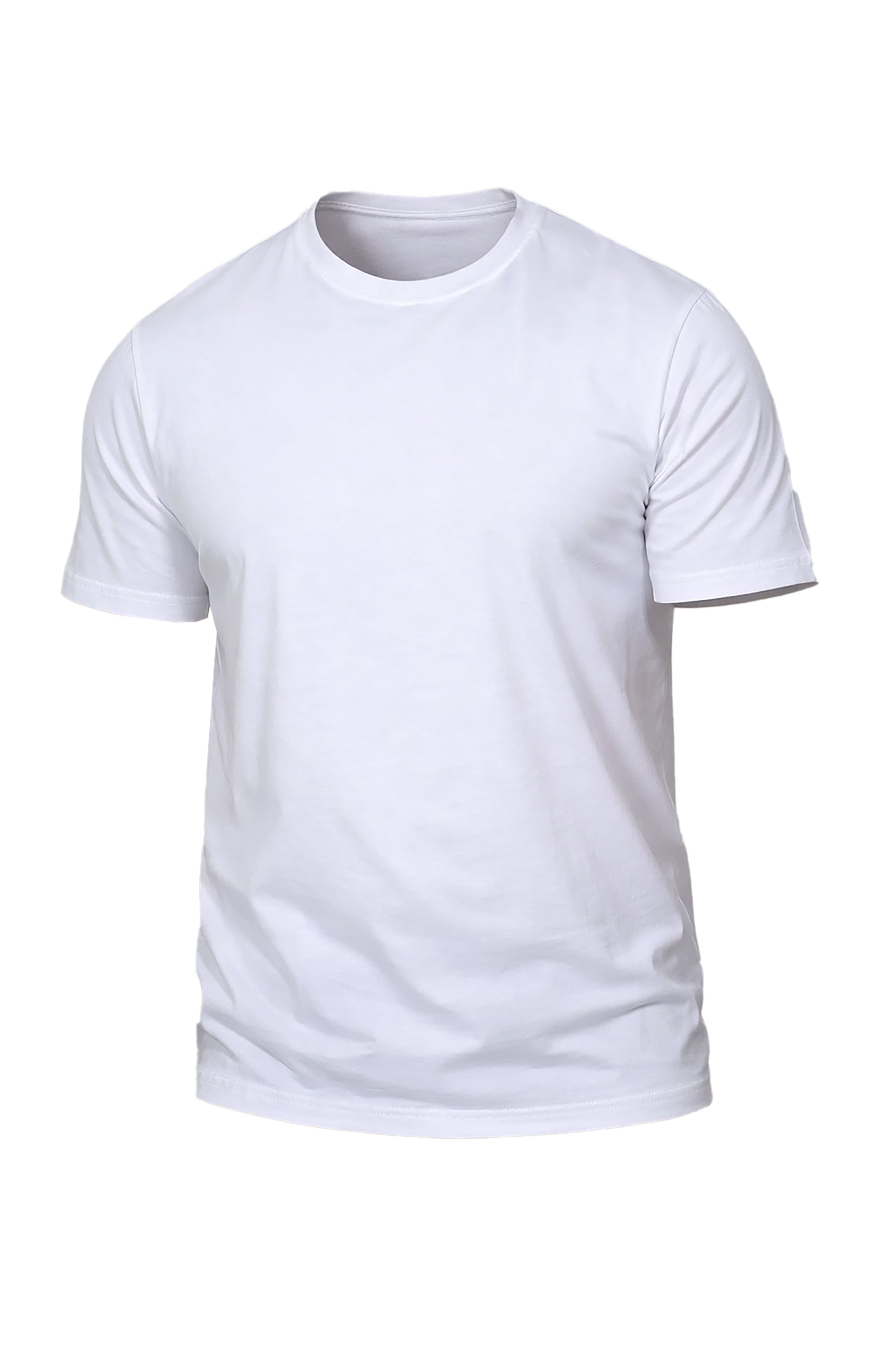 White Basic Round Neck T-Shirt