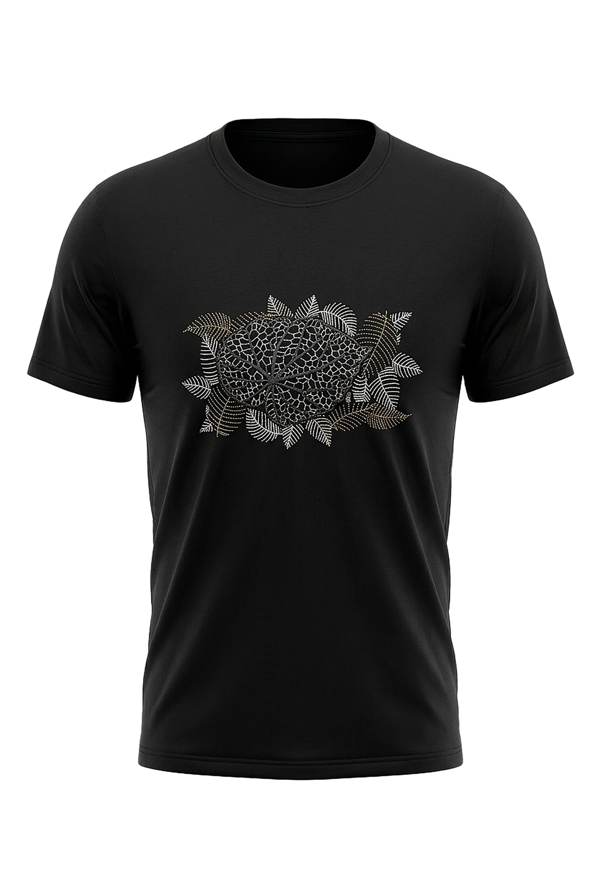Nature Drift: Leaf Print T-Shirt