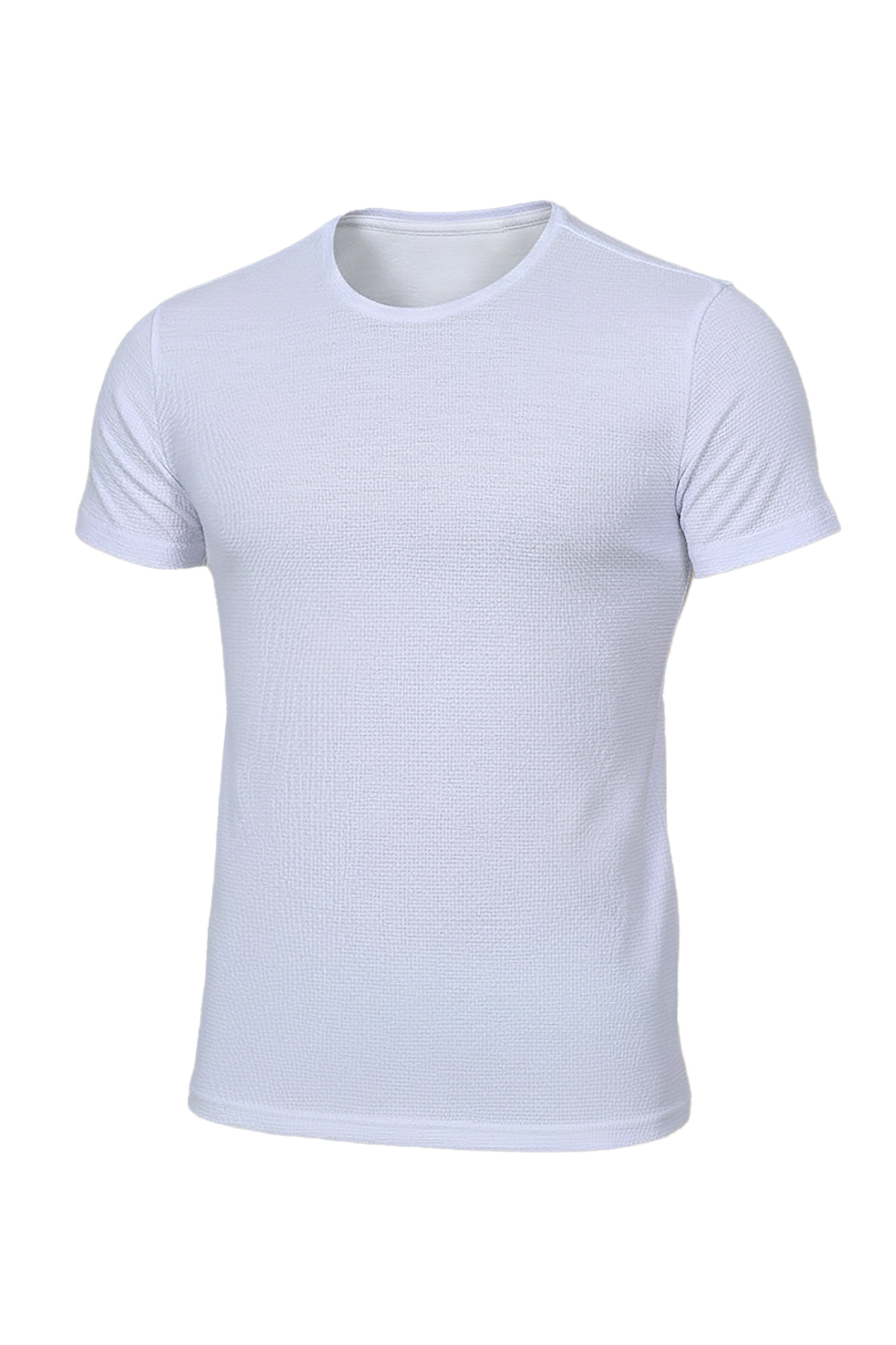 White Square Structured T-Shirt