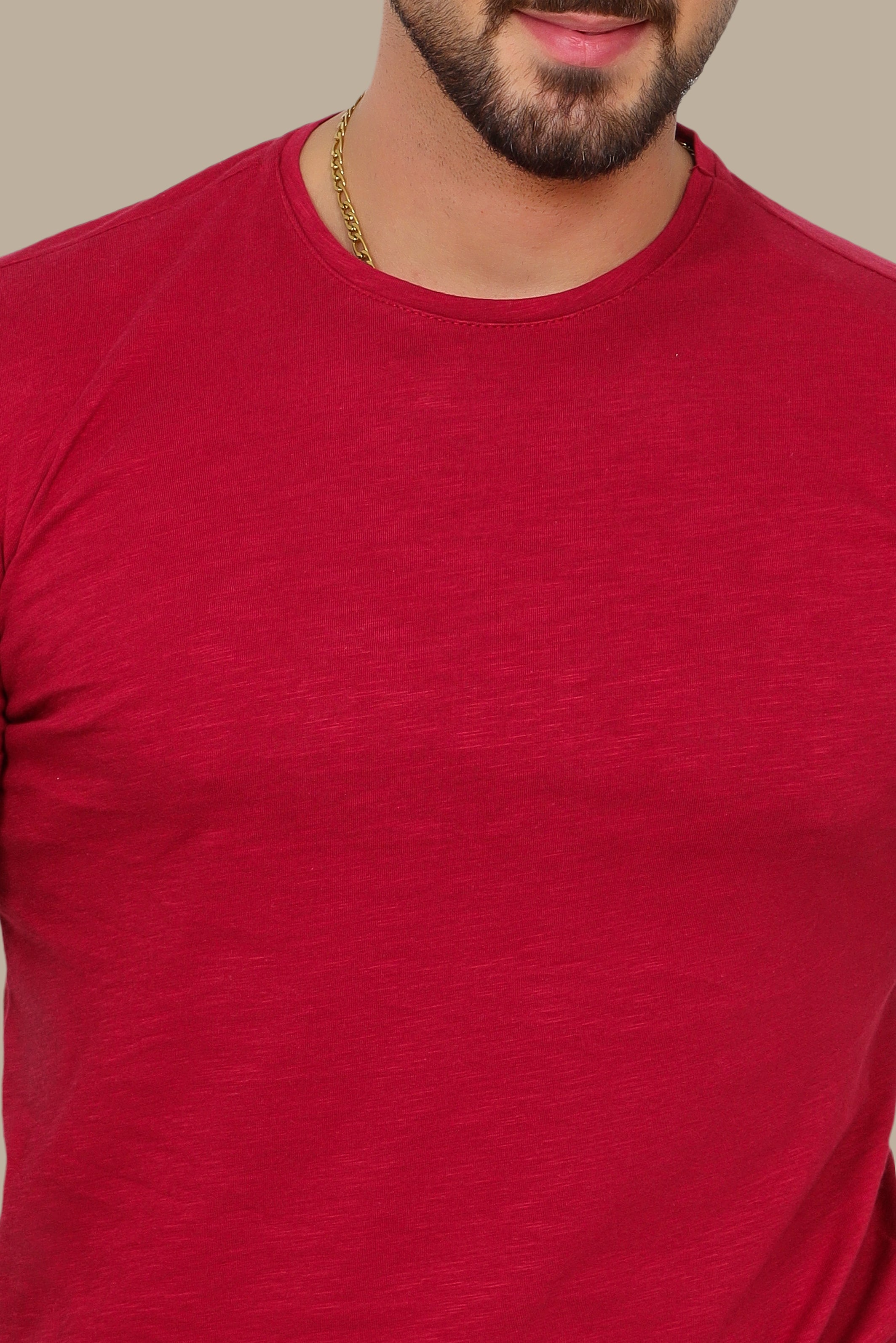 Red Round Neck T-Shirt