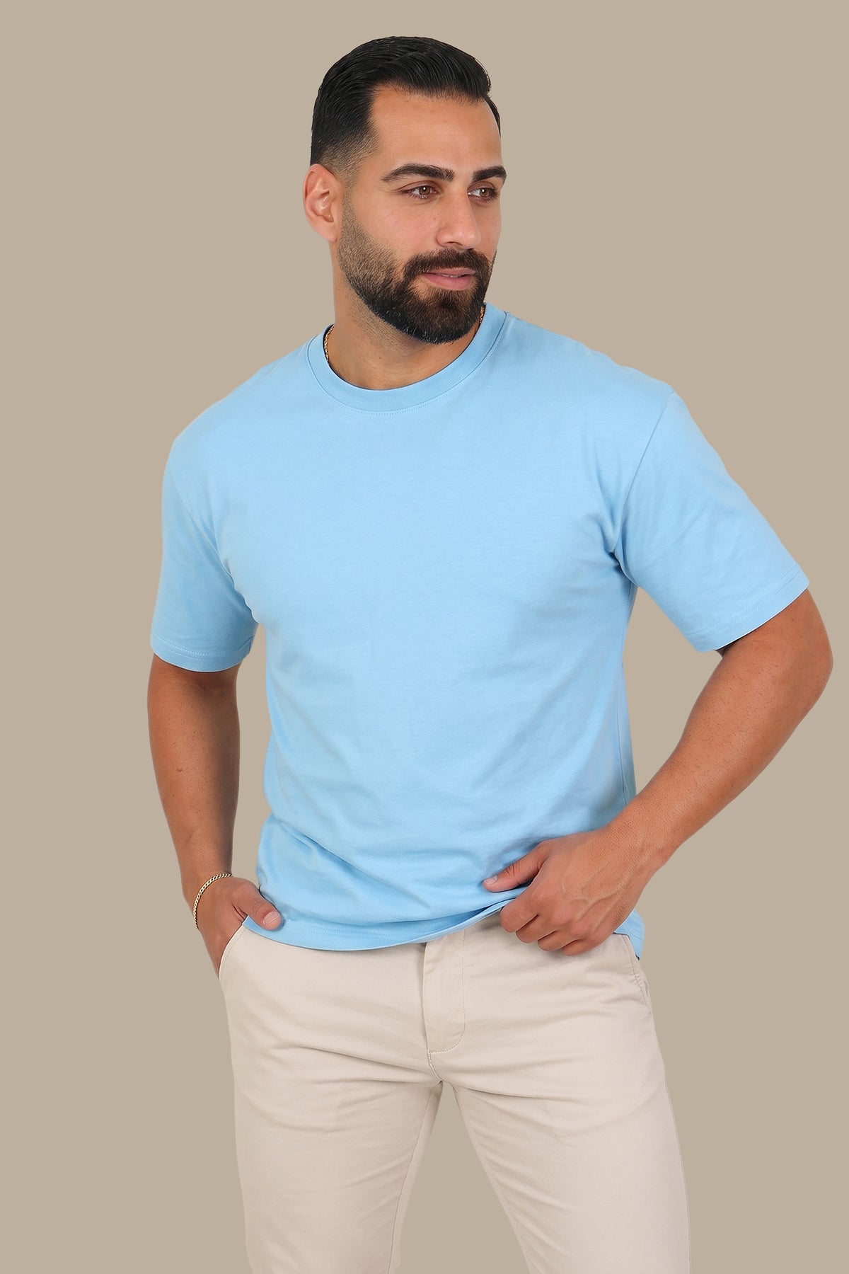 Half Oversized Cotton T-Shirt