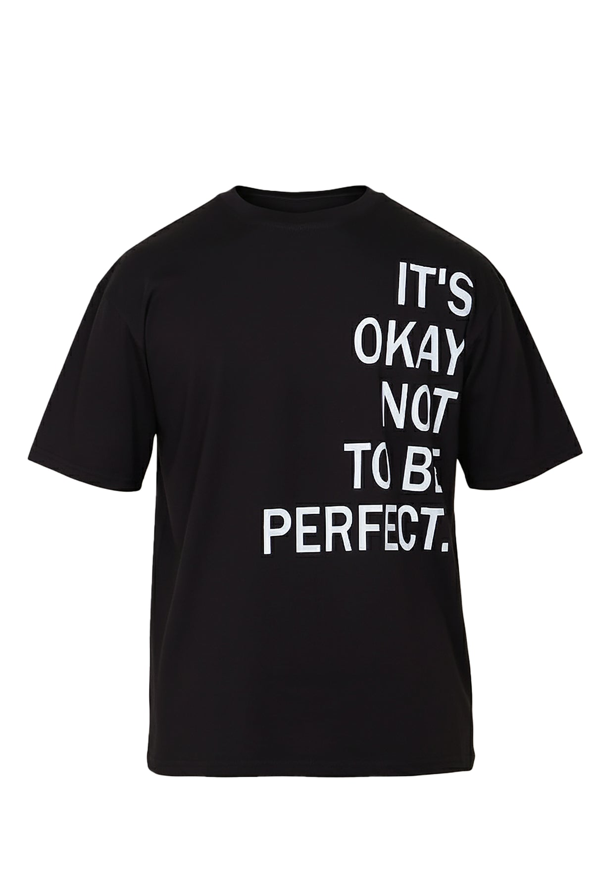 Oversized T-Shirt with It’s Okay to Be Perfect Print