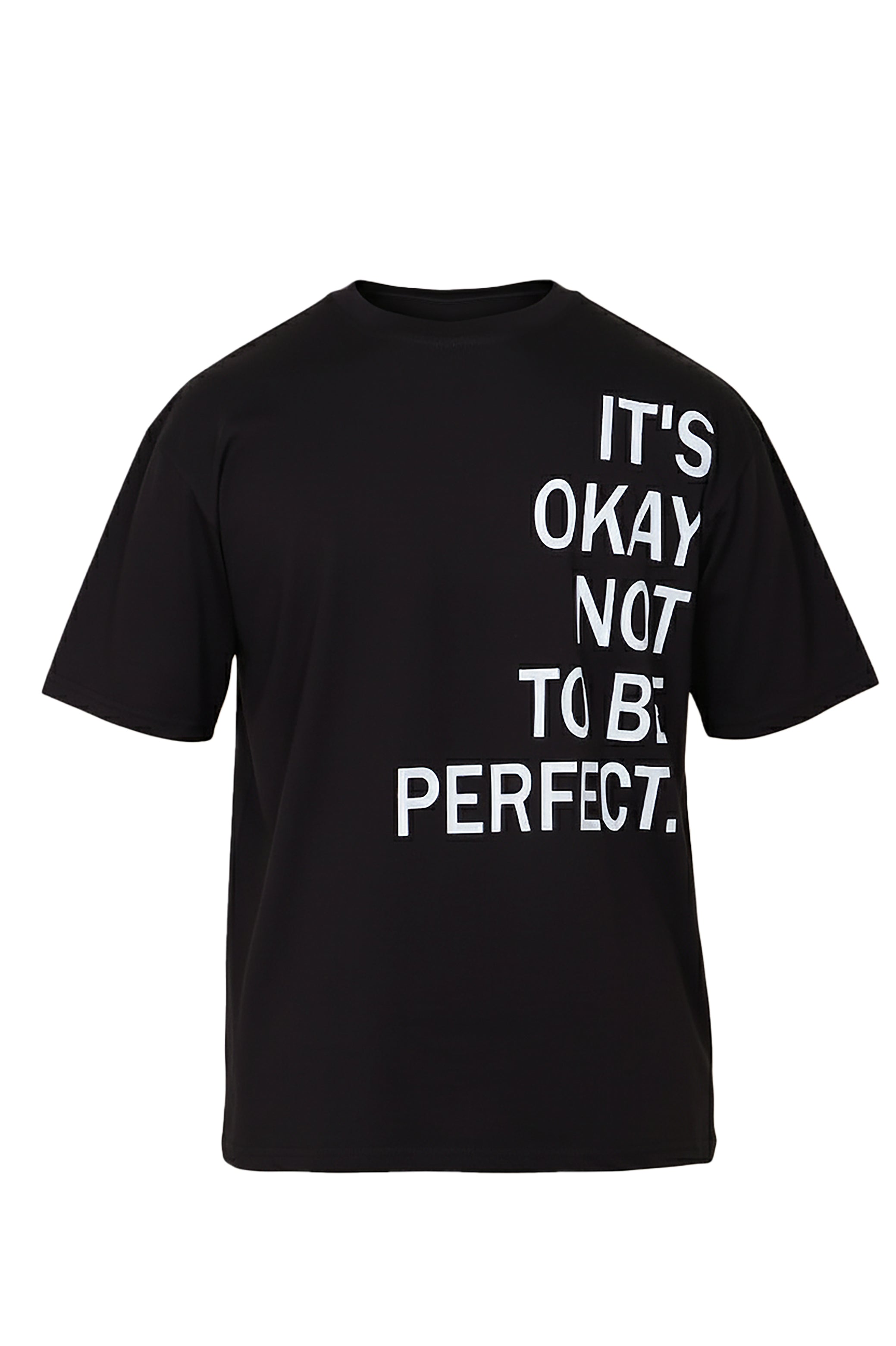 Oversized T-Shirt with It’s Okay to Be Perfect Print