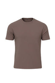 Structured Lycra Round Neck T-Shirt